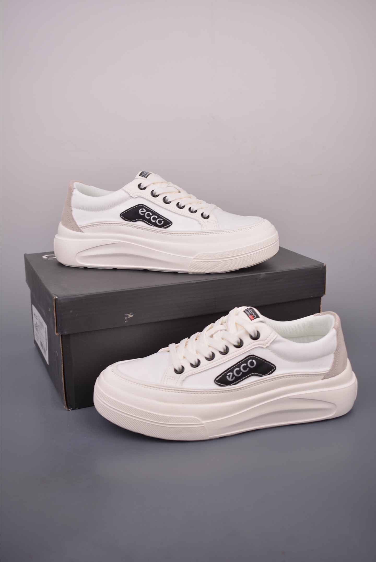 Ecco Men's 2025 New Fashion Sneakers, Lightweight & Comfortable Street Style