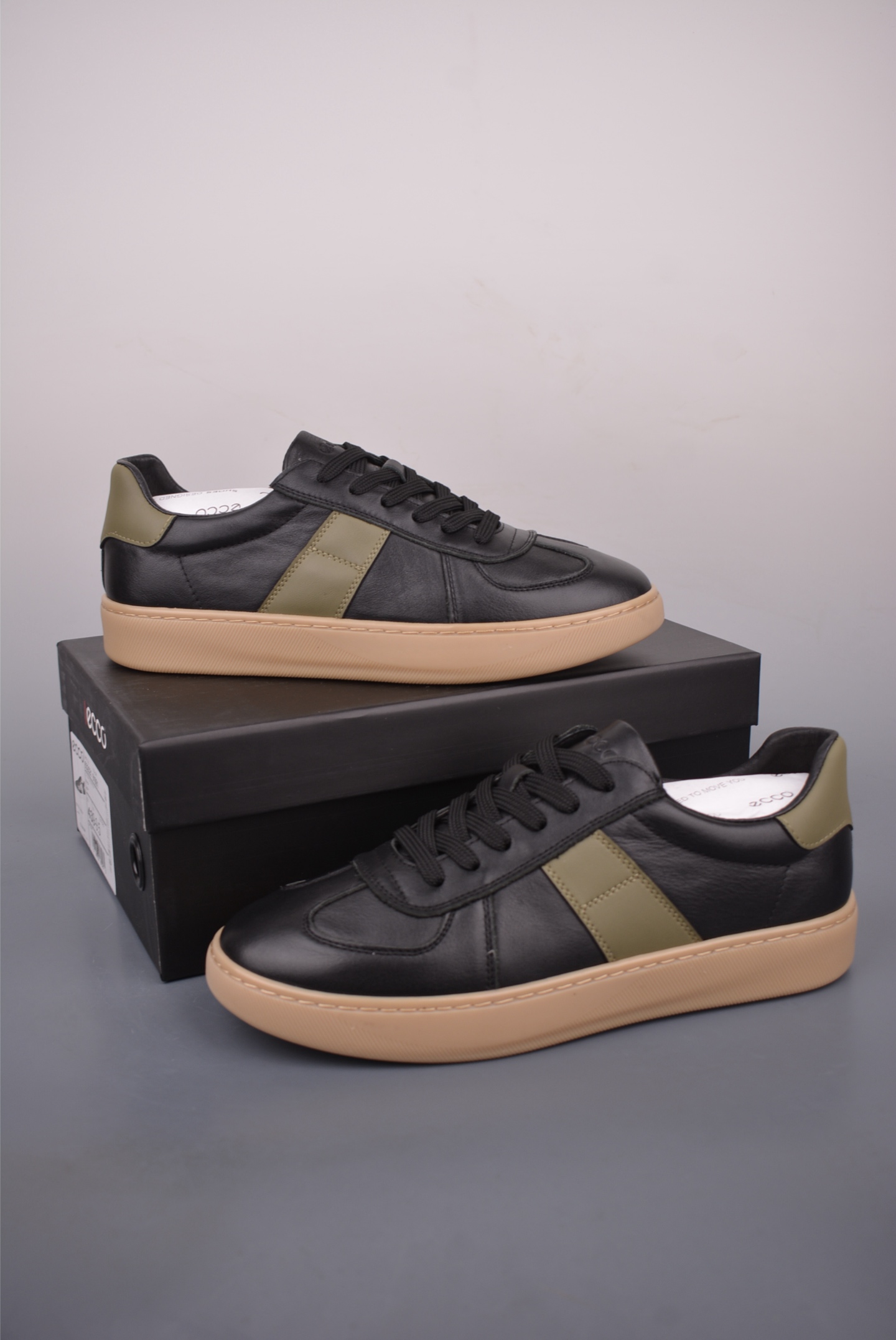 ECCO Leather Lace-Up Fashion Sneakers Classic Versatile Street Style EU 38-44 5 i1760695080759 98 0 4