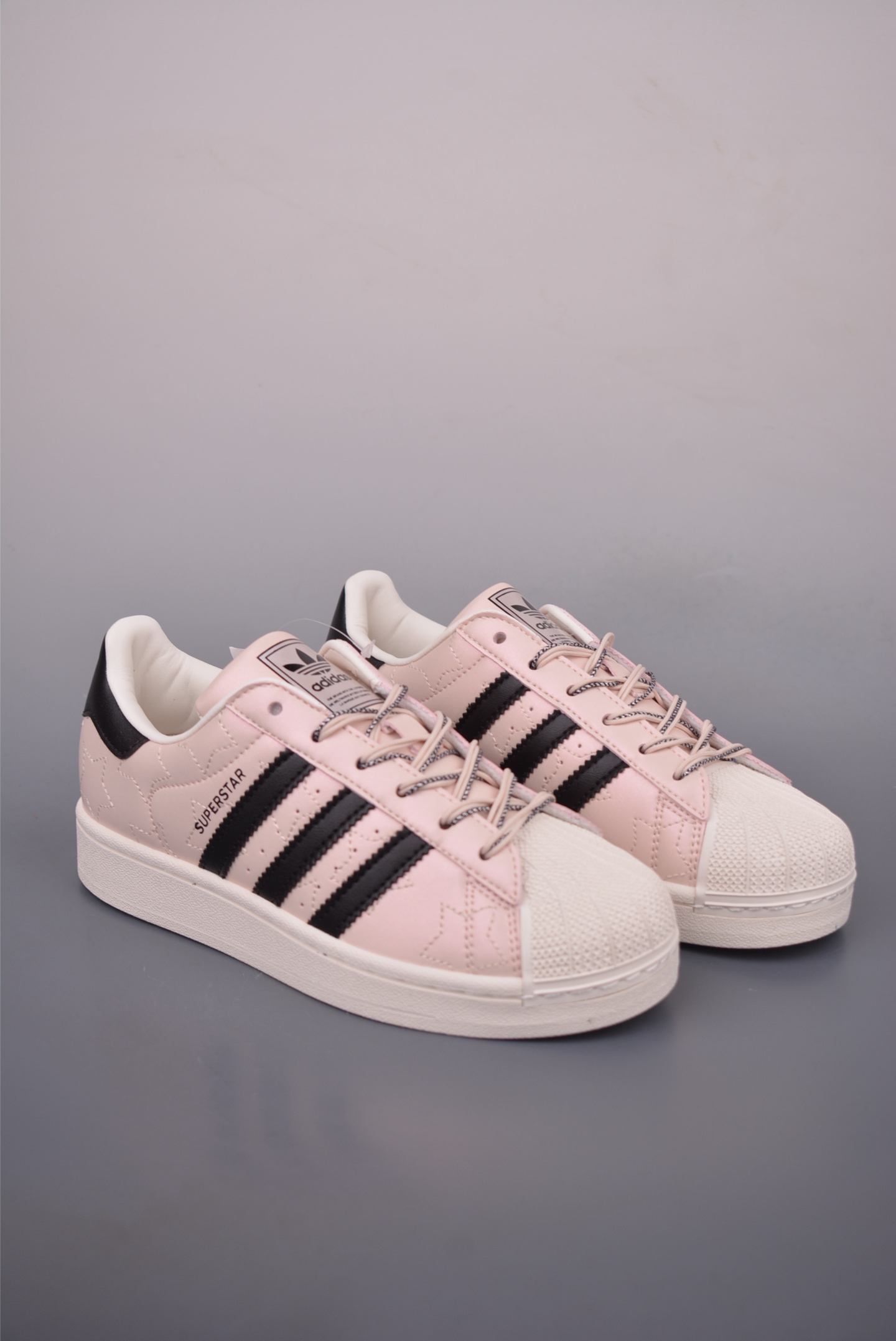 Adidas Originals Superstar Women's Light Pink and Black Leather Sneakers 2 i1760739152041 8625 0 0