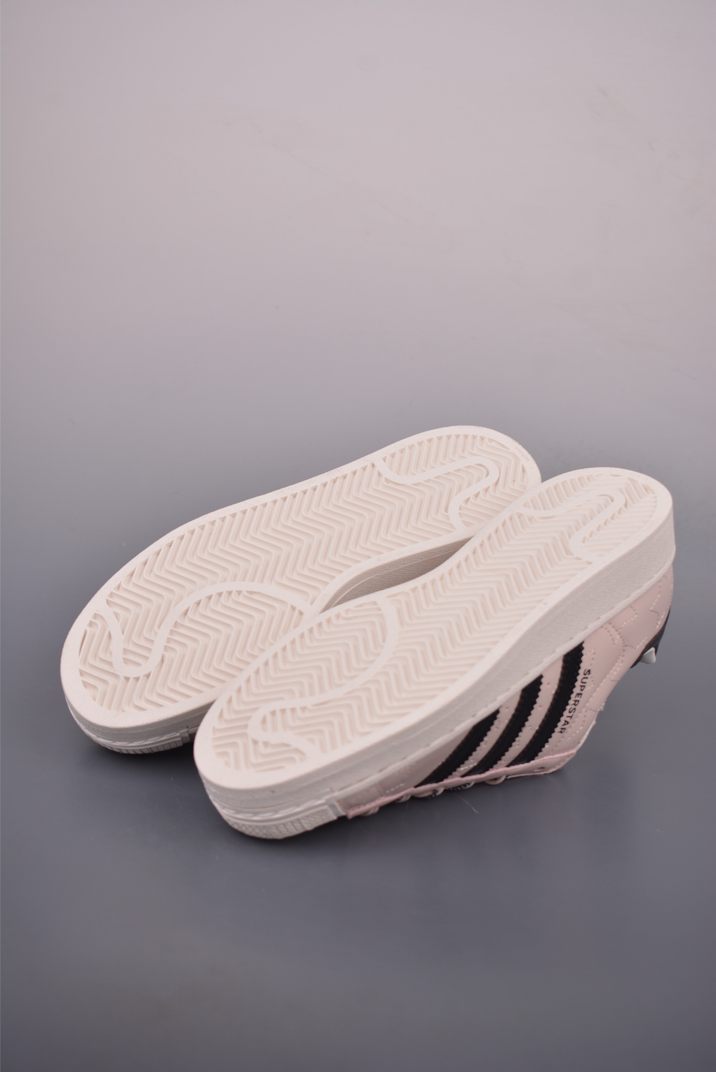 Adidas Originals Superstar Women's Light Pink and Black Leather Sneakers 4 i1760739152068 4010 0 2