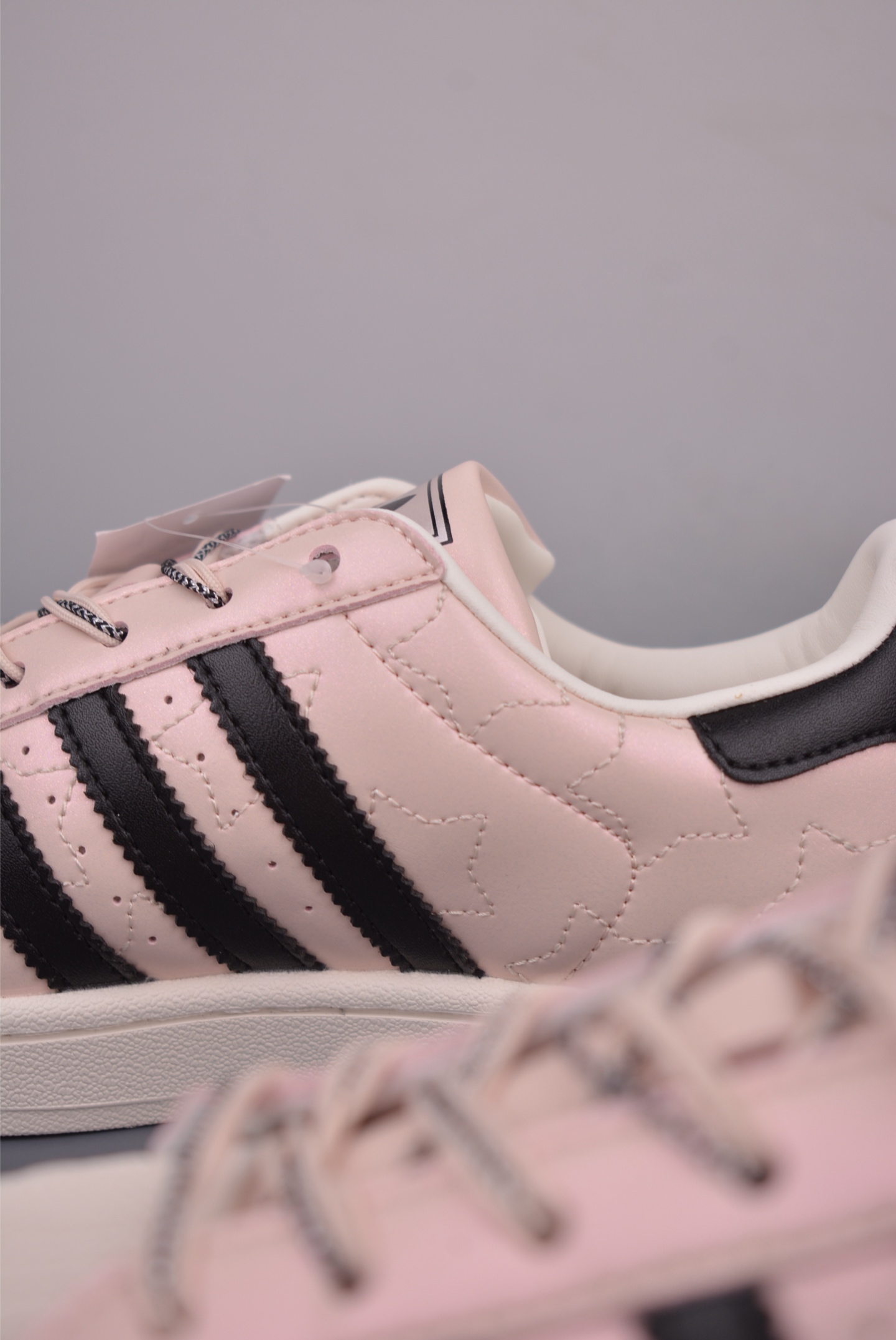 Adidas Originals Superstar Women's Light Pink and Black Leather Sneakers 9 i1760739154416 5734 0 7