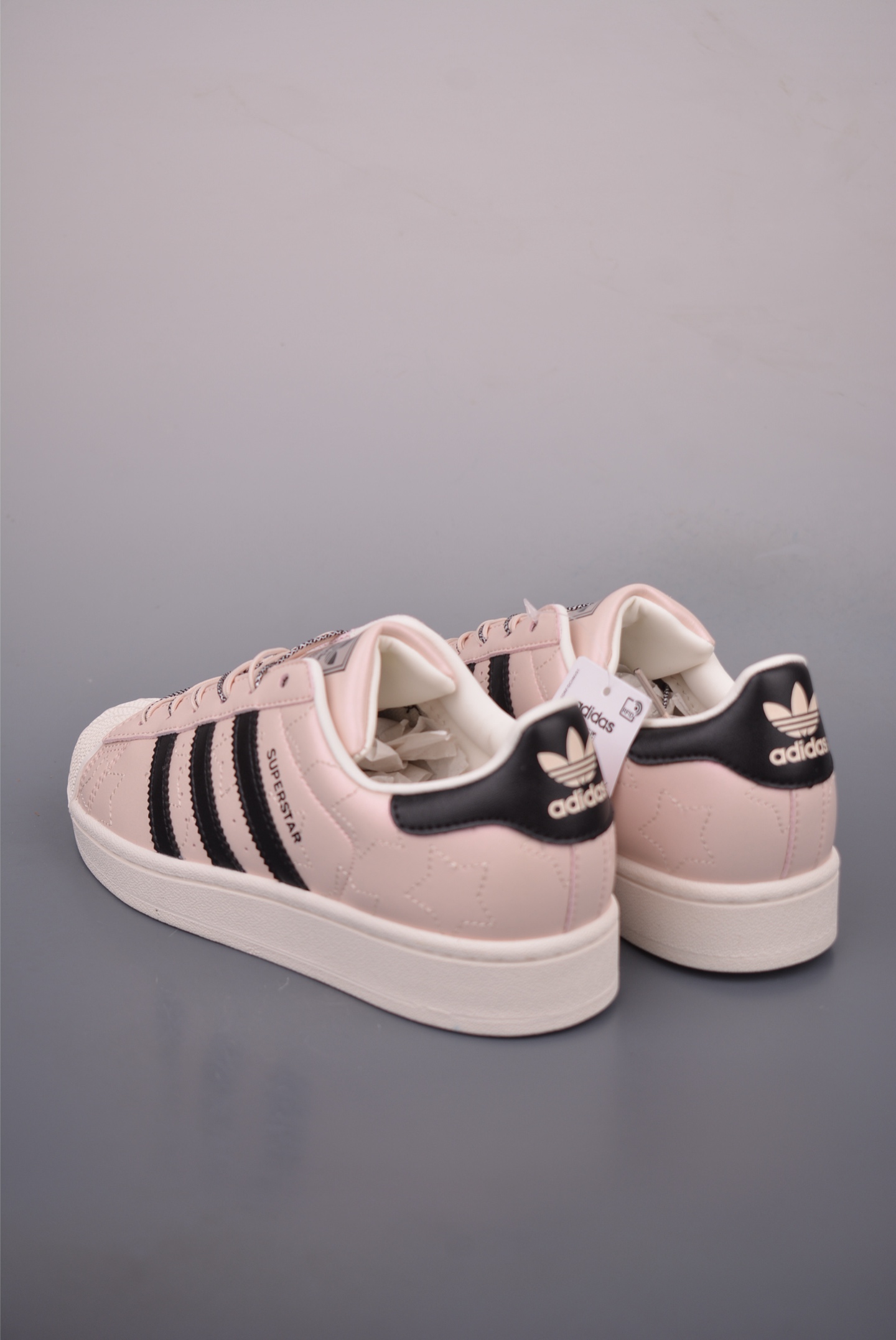 Adidas Originals Superstar Women's Light Pink and Black Leather Sneakers 3 i1760739154483 7295 0 1