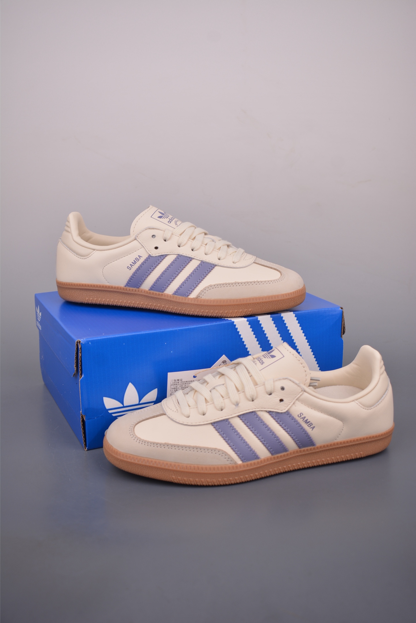 Adidas Samba OG Cream White Lilac Classic Sneakers Shoes JS13623137 6 i1760743800830 6309 0 4