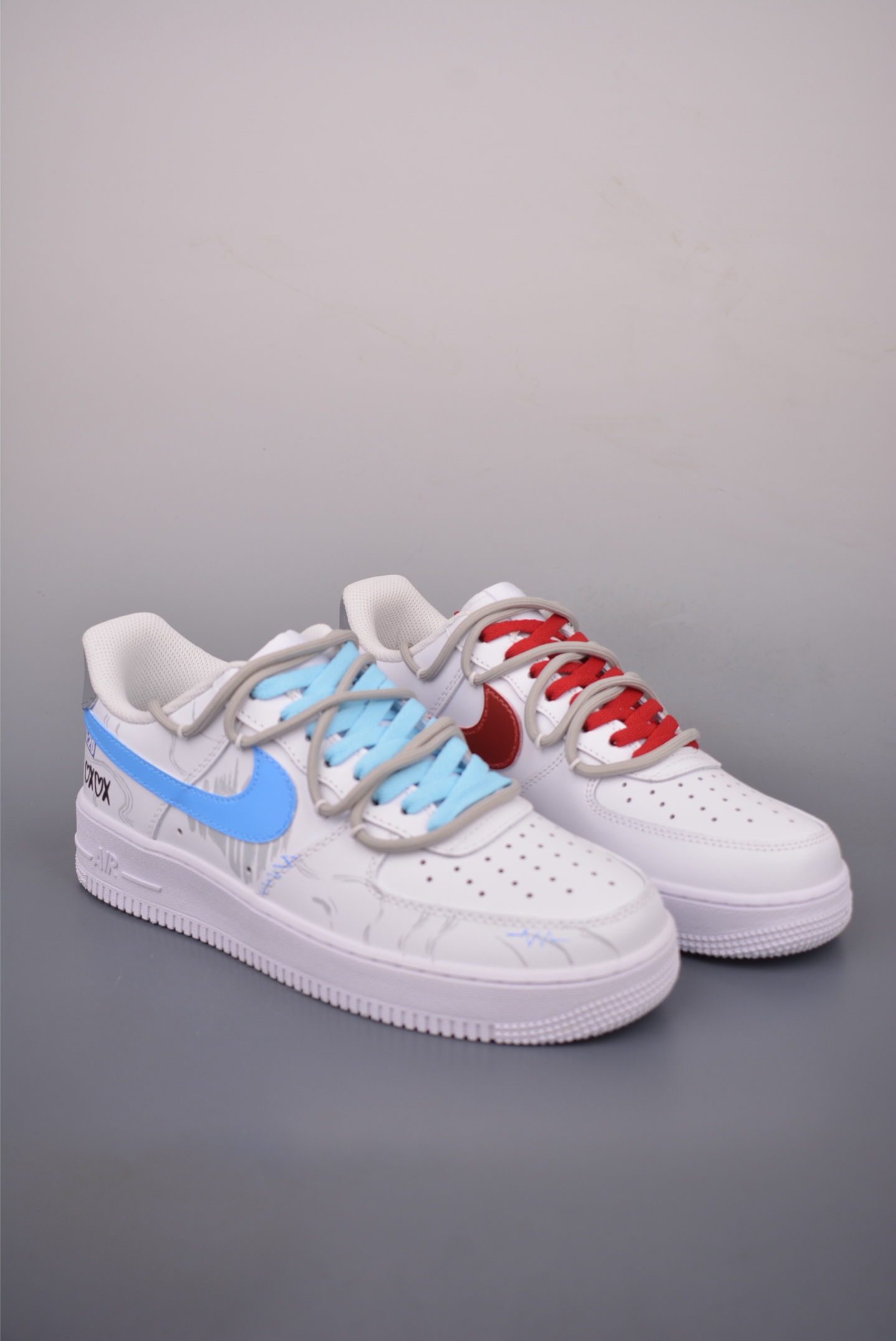 Nike Air Force 1 Low 'Valentine's Day' Mismatched Sneakers