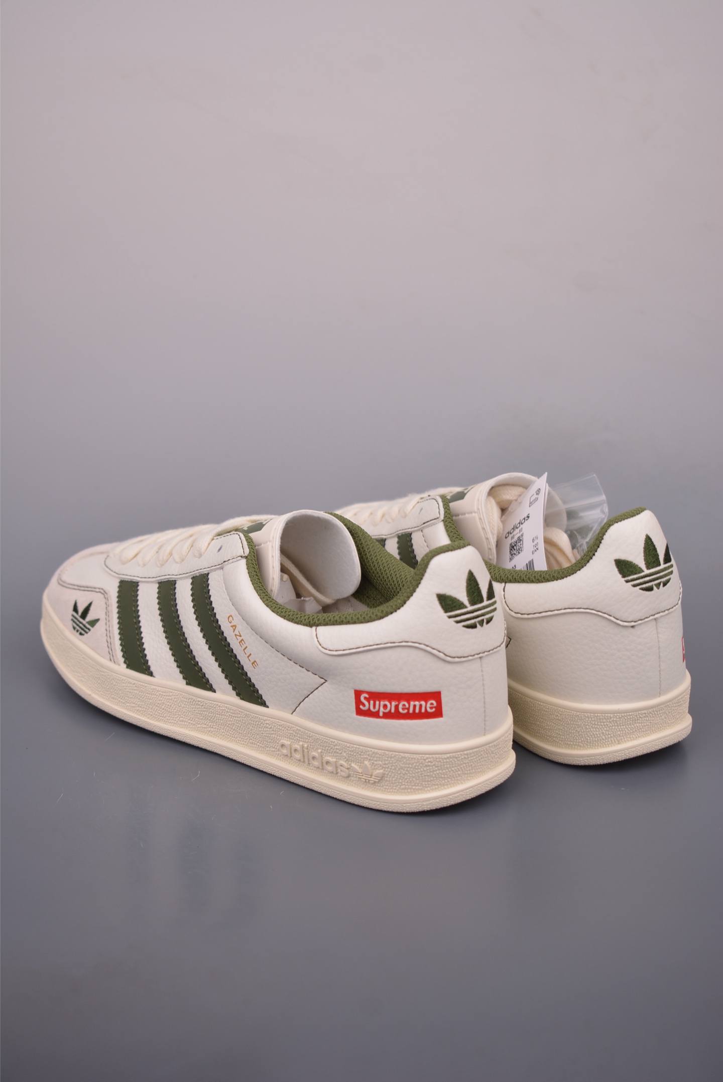 Adidas Gazelle Cream White and Dark Green Sneakers 3 i1760919680404 4315 0 1