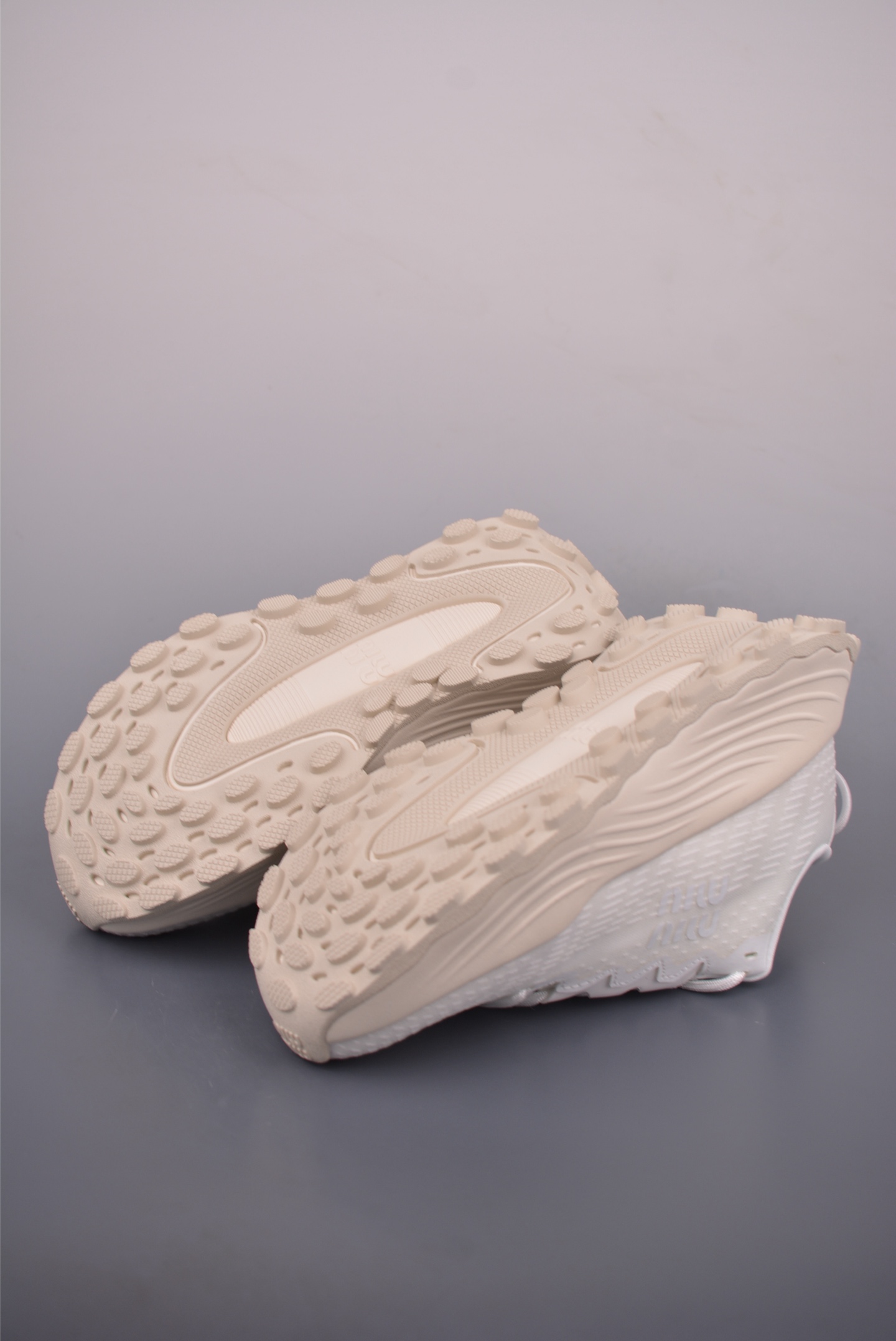 Miu Miu Women's White Mesh Chunky Sole Sneakers Comfortable and Stylish 4 i1761084858861 5514 0 2