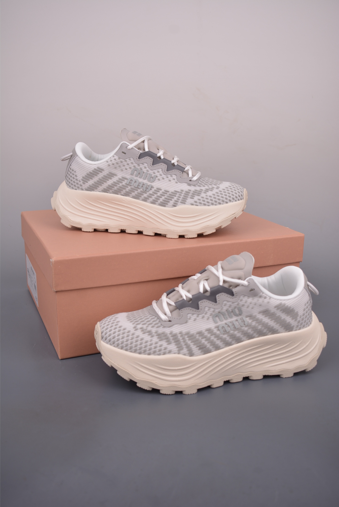 Miu Miu Women's Mesh Chunky Platform Sneakers - Comfortable, Chic, and Elevated 5 i1761084878442 2941 0 3