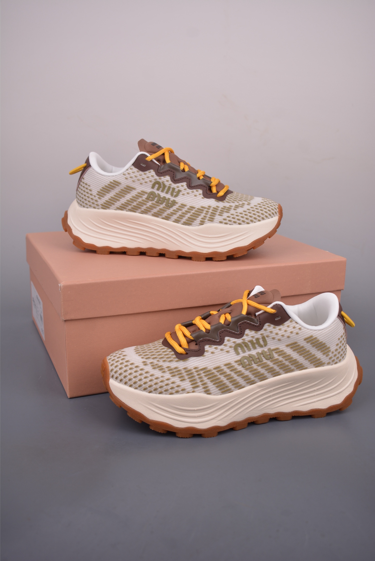 Miu Miu Women's Mesh Chunky Platform Sneakers - Comfortable, Chic, and Elevated 3 i1761084880439 3222 0 1