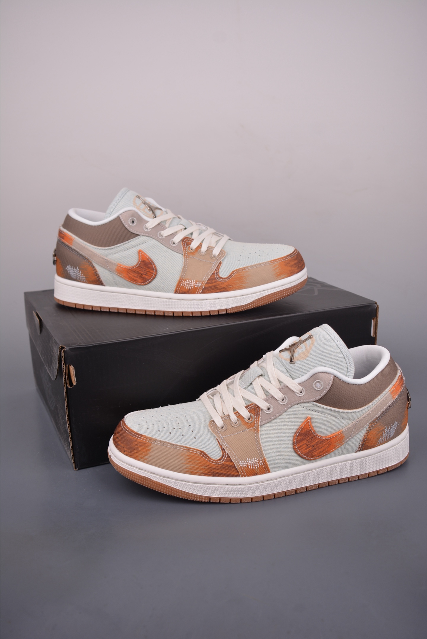 200 Air Jordan 1 Low 蓝棕拼接 AJ1乔1低帮休闲板鞋 IM6664-991