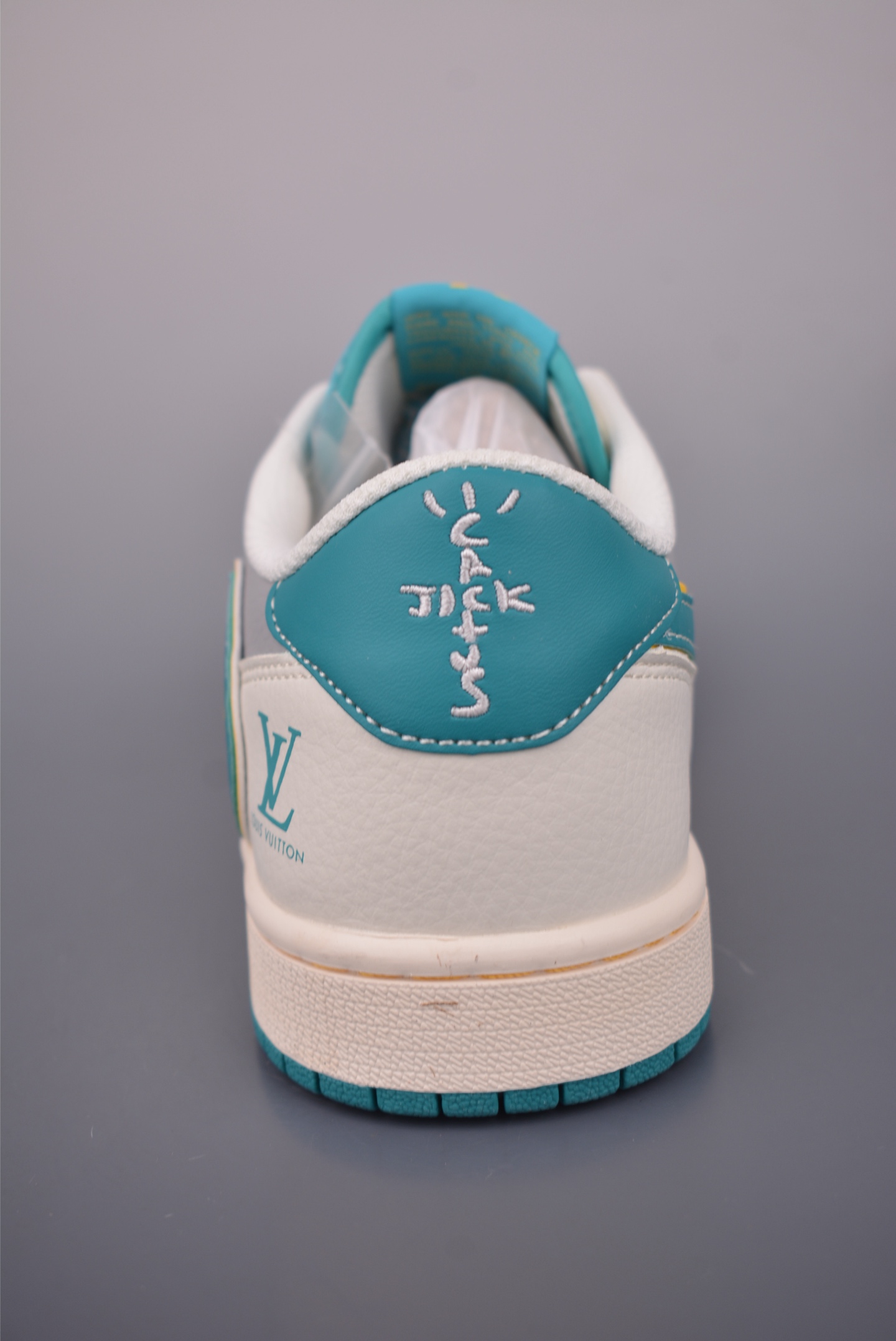 260 Fragment x Travis Scott x LV Air Jordan 1 Low 解构鞋带 三方联名倒钩 ZY1618-086