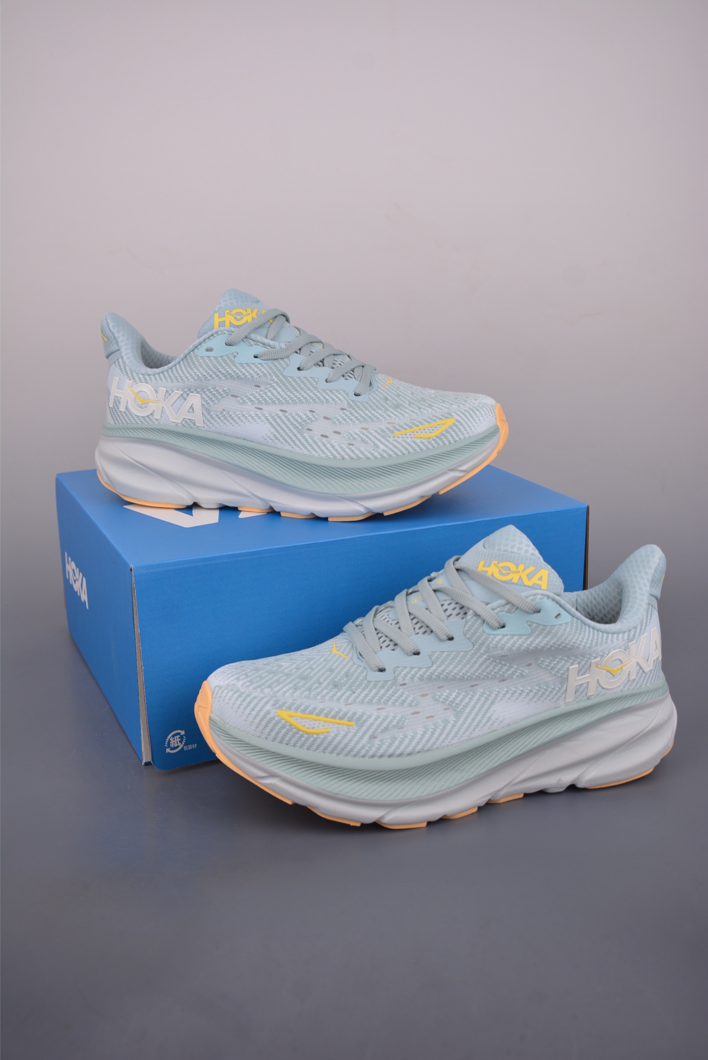 150 HOKA ONE ONE M CLIFTON 9 邦迪九代舒适防滑耐磨低帮休闲跑步鞋 1127895