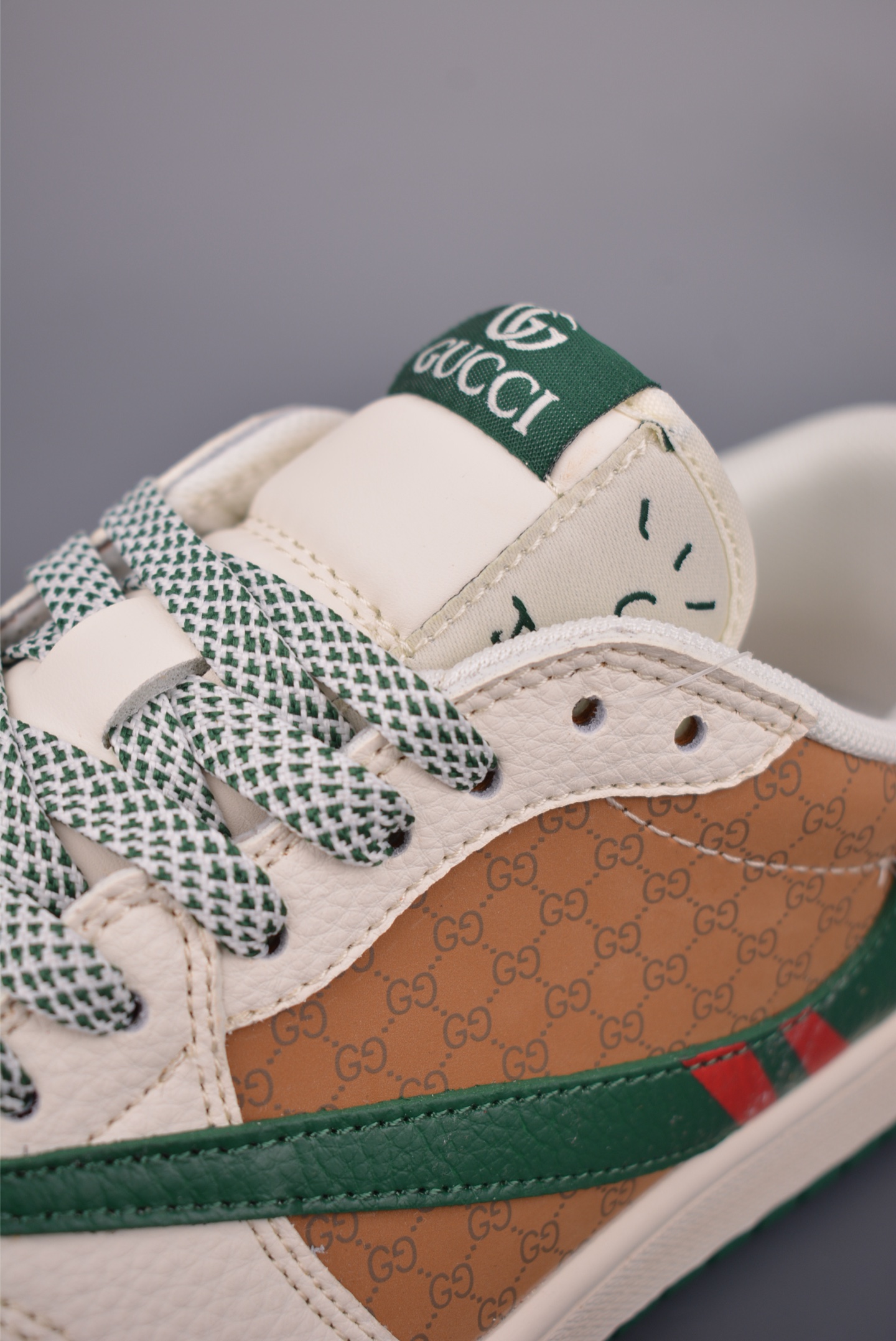 Fragment x Travis Scott x Gucci Air Jordan 1 Low 解构鞋带 QW5088-206