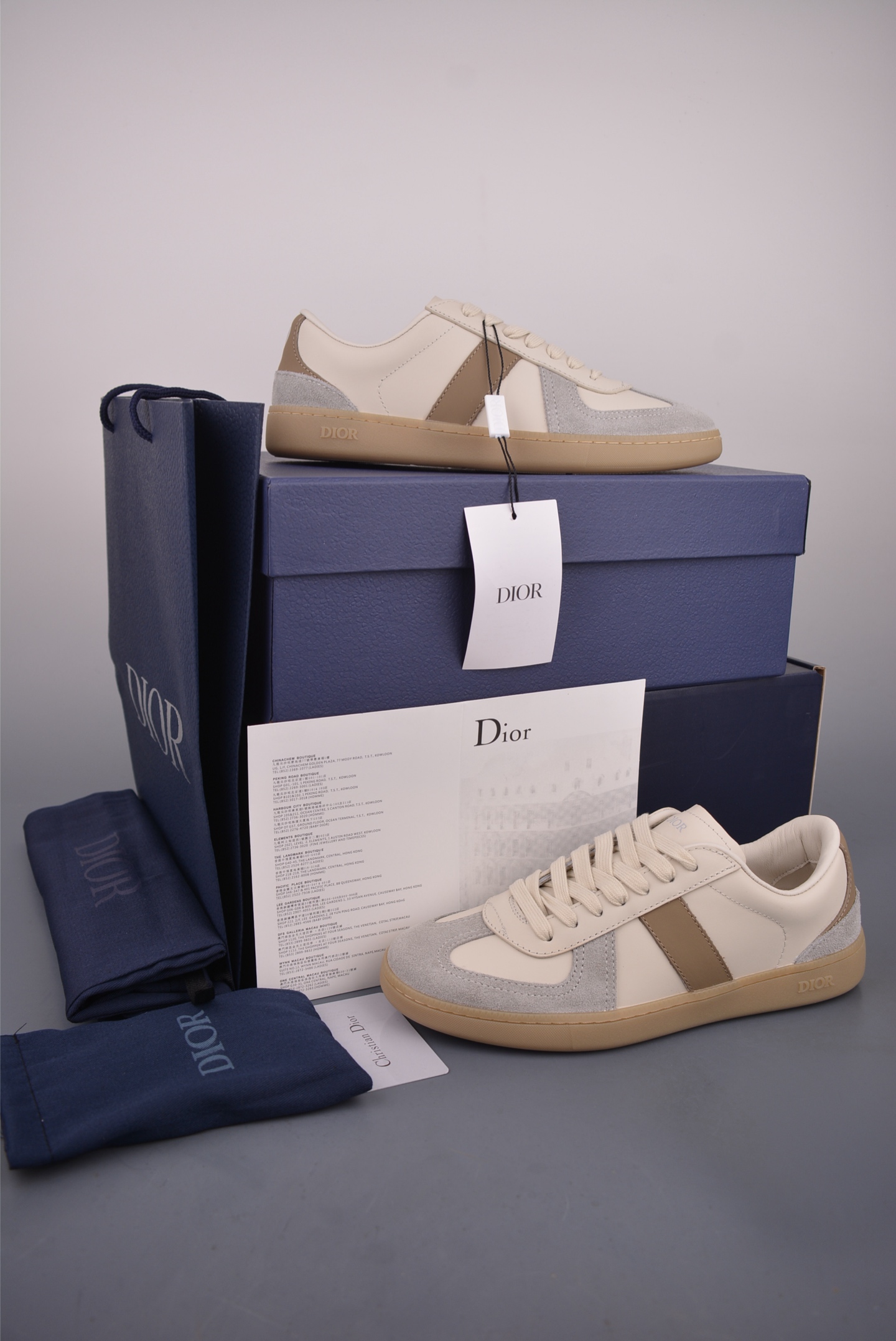 380 DIOR迪奥 B01 Matchpoint 圆头系带 迪奥德训鞋 3SN328ZQRL