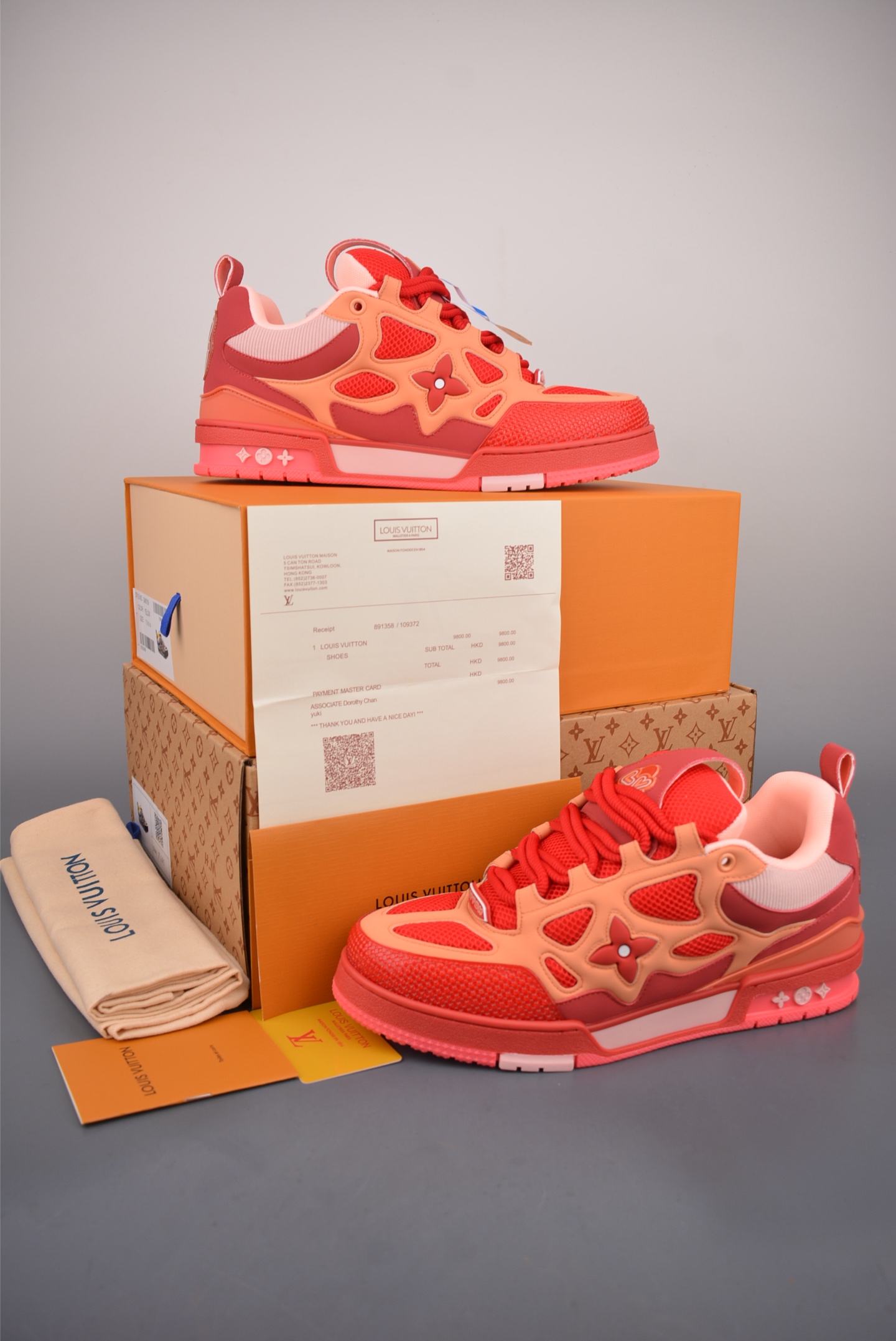 380 Louis Vuitton Trainer Skate 圆头系带 Sneaker Low 低帮时尚板鞋