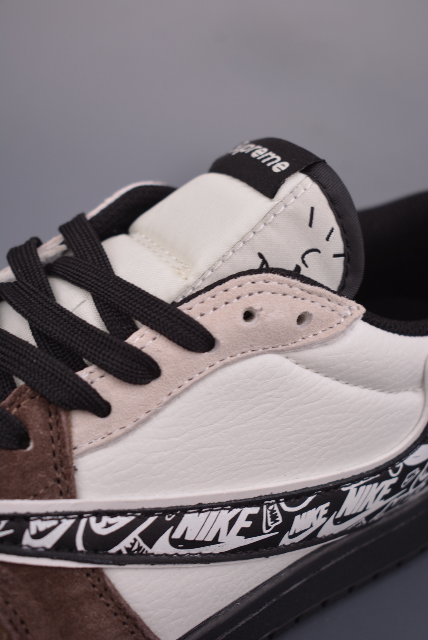 Fragment x Travis Scott x Supreme Air Jordan 1 Low 三方联名倒钩 DZ5899-032