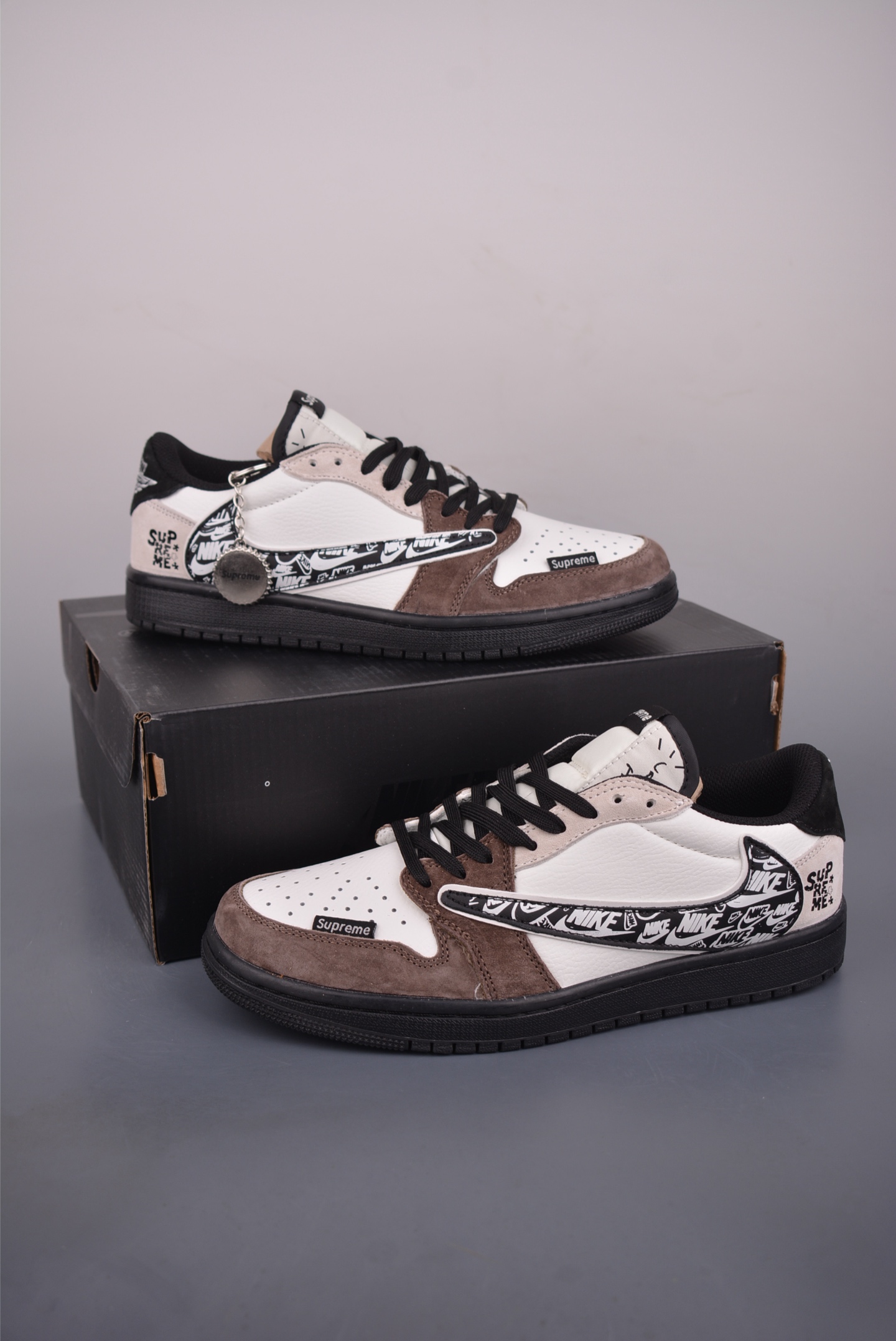 Fragment x Travis Scott x Supreme Air Jordan 1 Low 三方联名倒钩 DZ5899-032