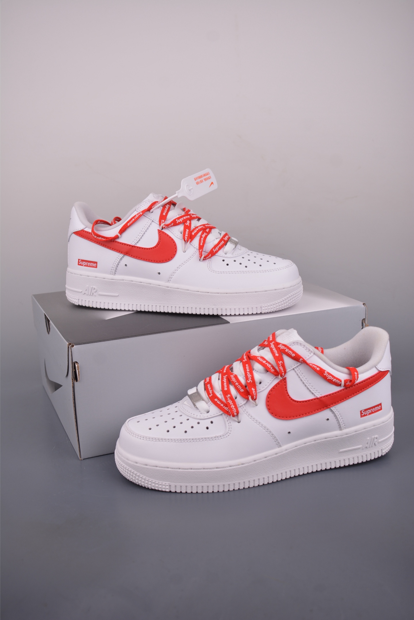 Nike Air Force 1 Low Supreme白红绑带 UP9225-101