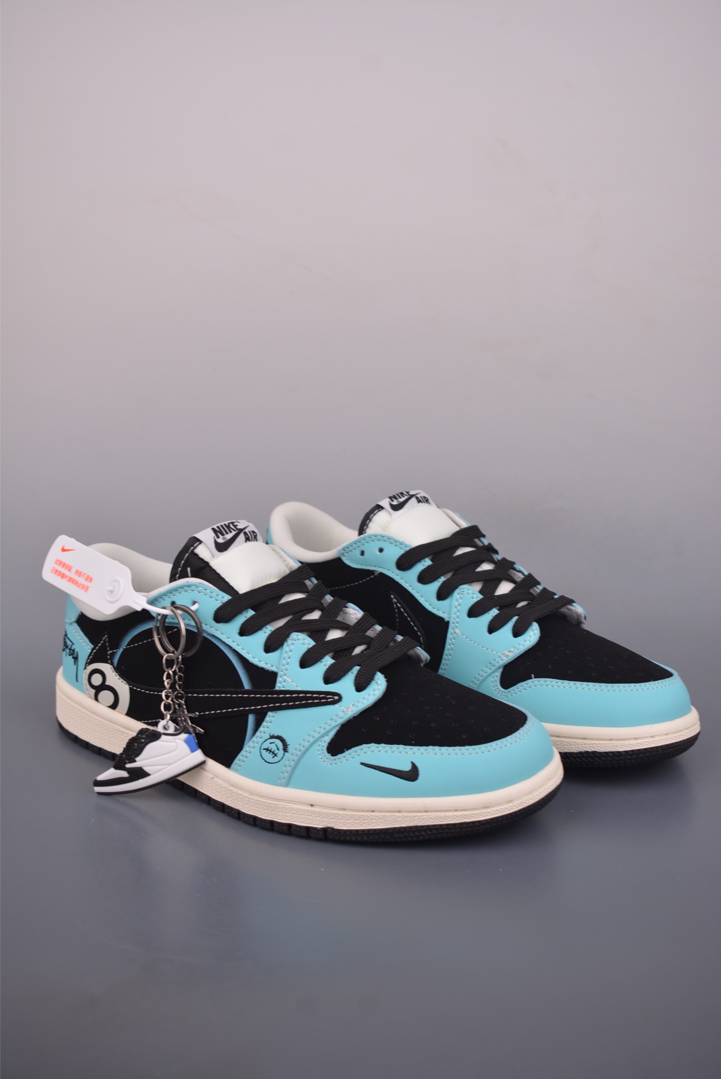 280 Fragment x Travis Scott x 黑8 Air Jordan 1 Low 三方联名倒钩 DD7866-103