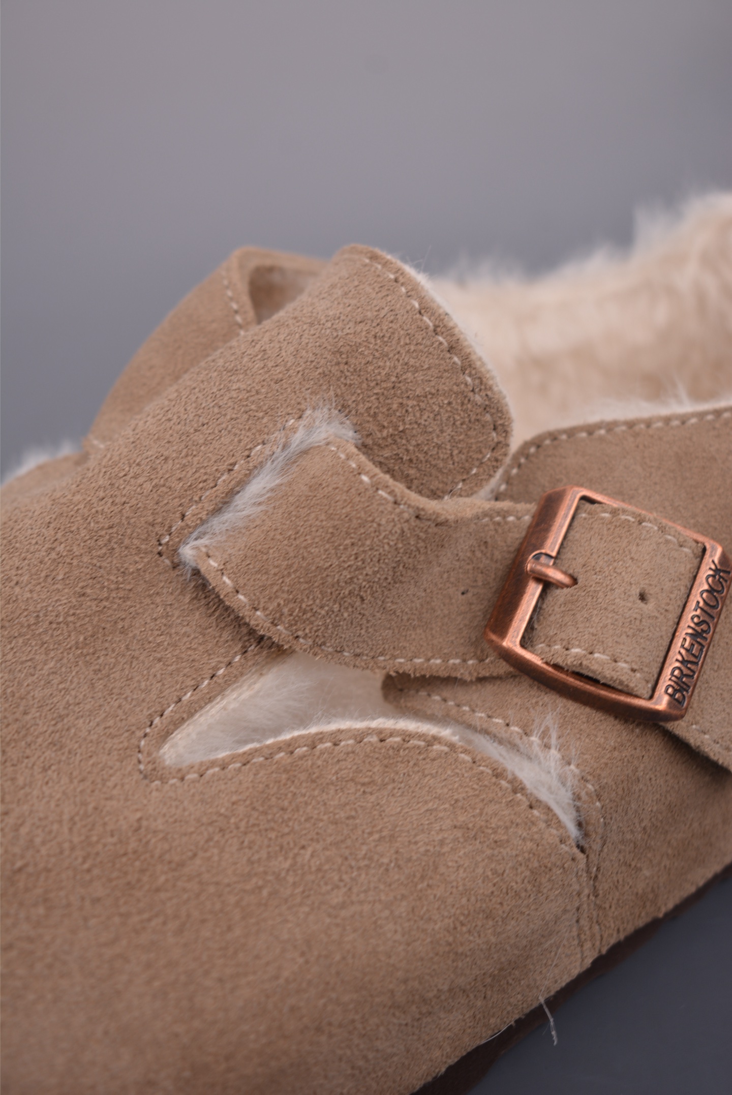 200 博肯Birkenstock London Suede Leather 内里加绒 牛皮绒面革平底复古软木休闲鞋 1010504