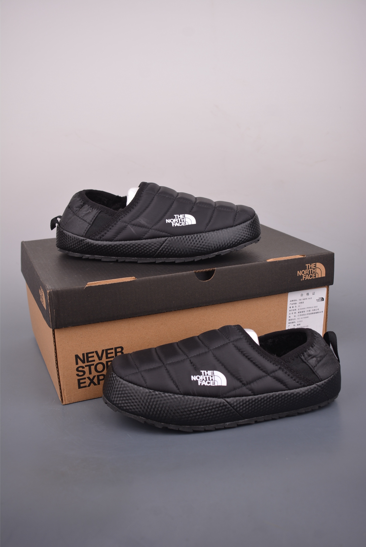 150 W TheRMobaLL 北面 休闲秋冬保暖绒毛 户外保暖棉鞋一脚穿懒人鞋 NFOA3UZN2529