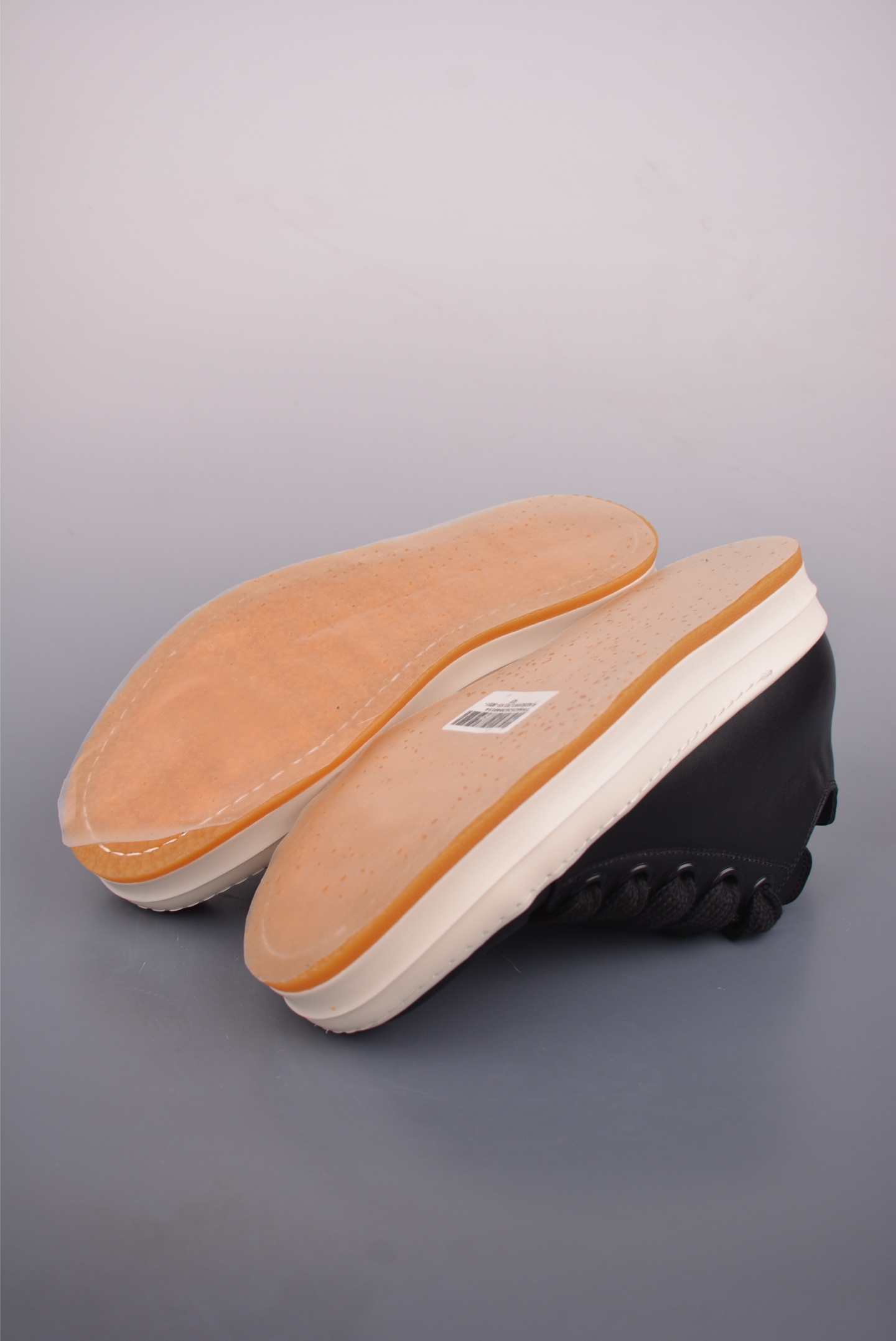 500 莞顶渠道 瑞克 欧文斯Rick owens 主线 经典西瓜头 RO低帮厚底粗绑带纯黑皮面 RU02B2897