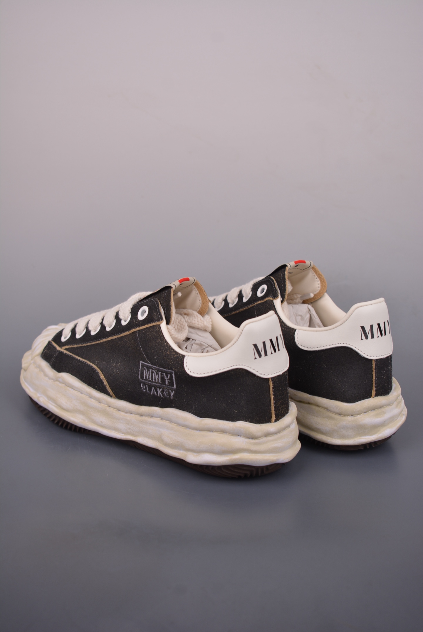 260 纯原版 余文乐Madness x 三原康裕MMY/Maison MIHARA YASUHIRO Wayne Original Sole Leather Low Sneaker 变形溶解雪糕底低帮百搭休闲运动板鞋 A15FW728