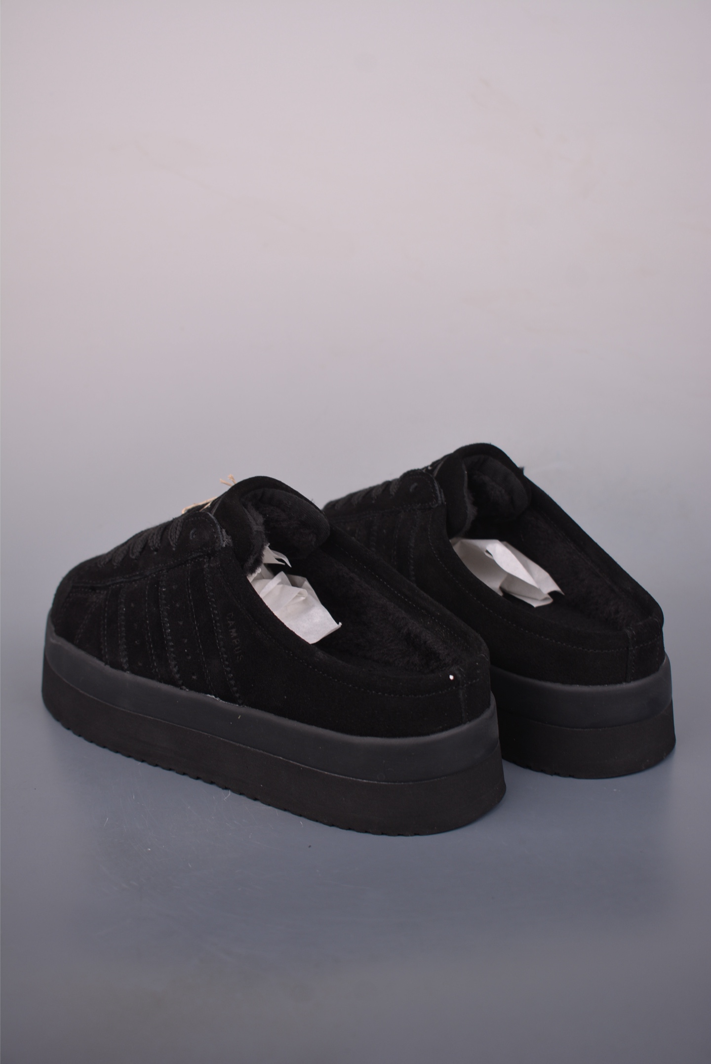 Adidas CAMPUS 00s WTR LO 百搭单品阿迪加绒半拖休闲运动板鞋 JR3733