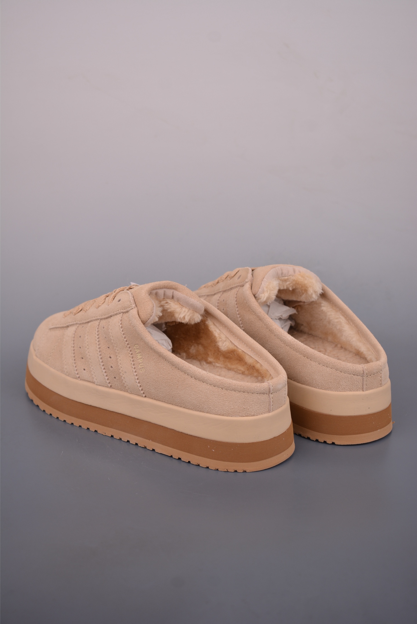 Adidas CAMPUS 00s WTR LO 百搭单品阿迪加绒半拖学院百搭休闲运动板鞋 JR3732