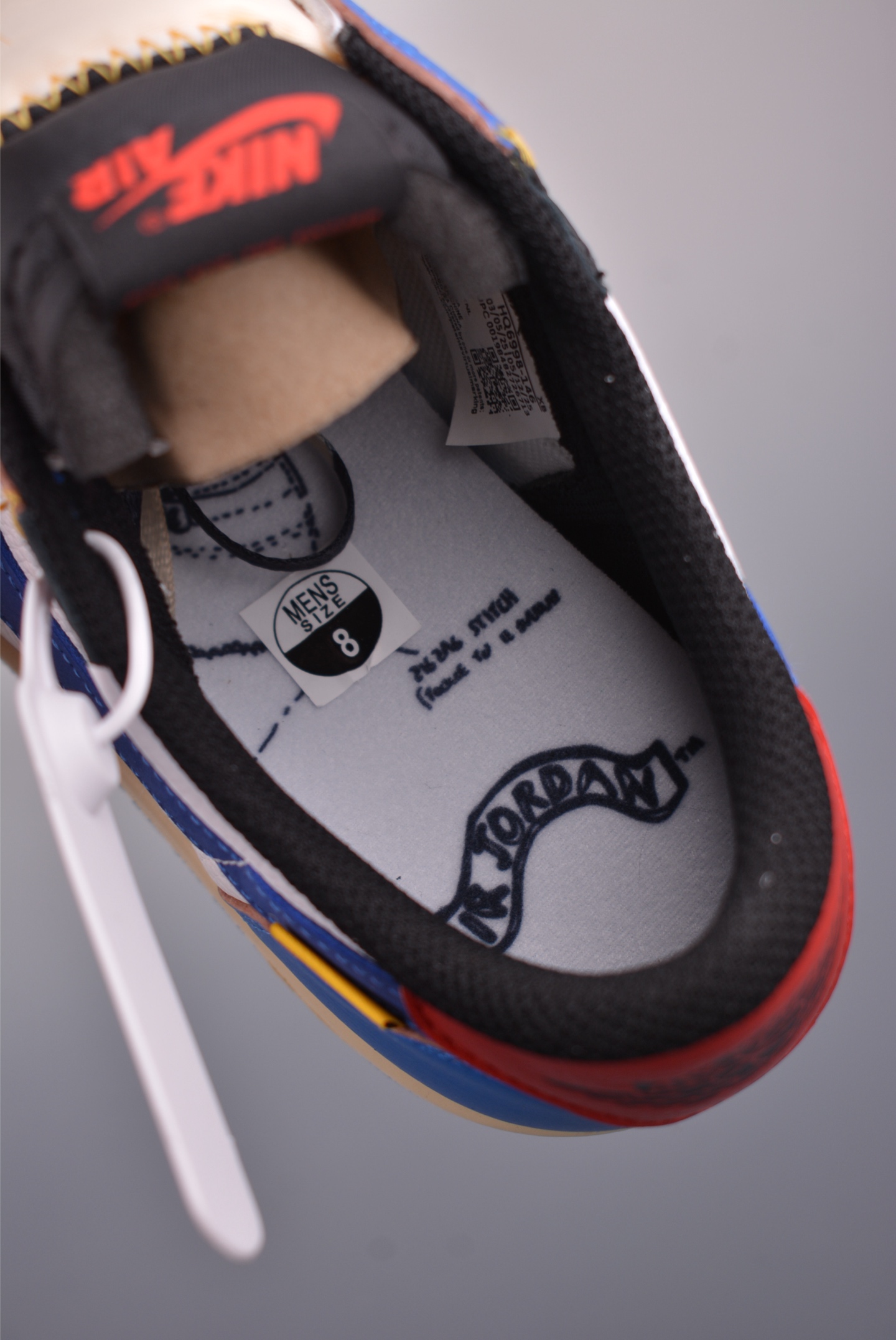 原装裸鞋级 市面最高工艺产物 Air Jordan 1 Low白蓝倒钩 HQ6998-146