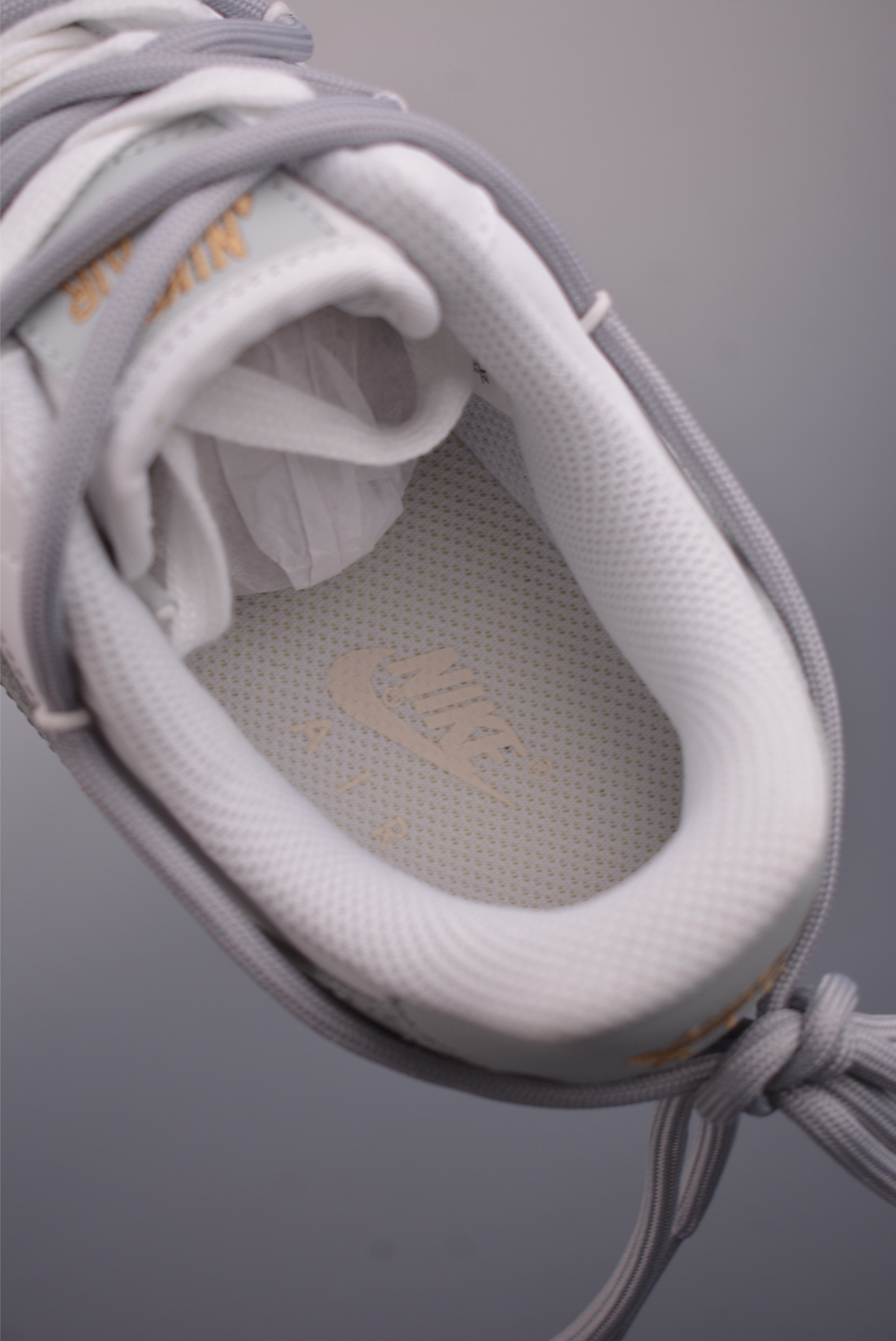 260 Nike Air Force 1 Low 白灰金解构绑带 CZ0170-106