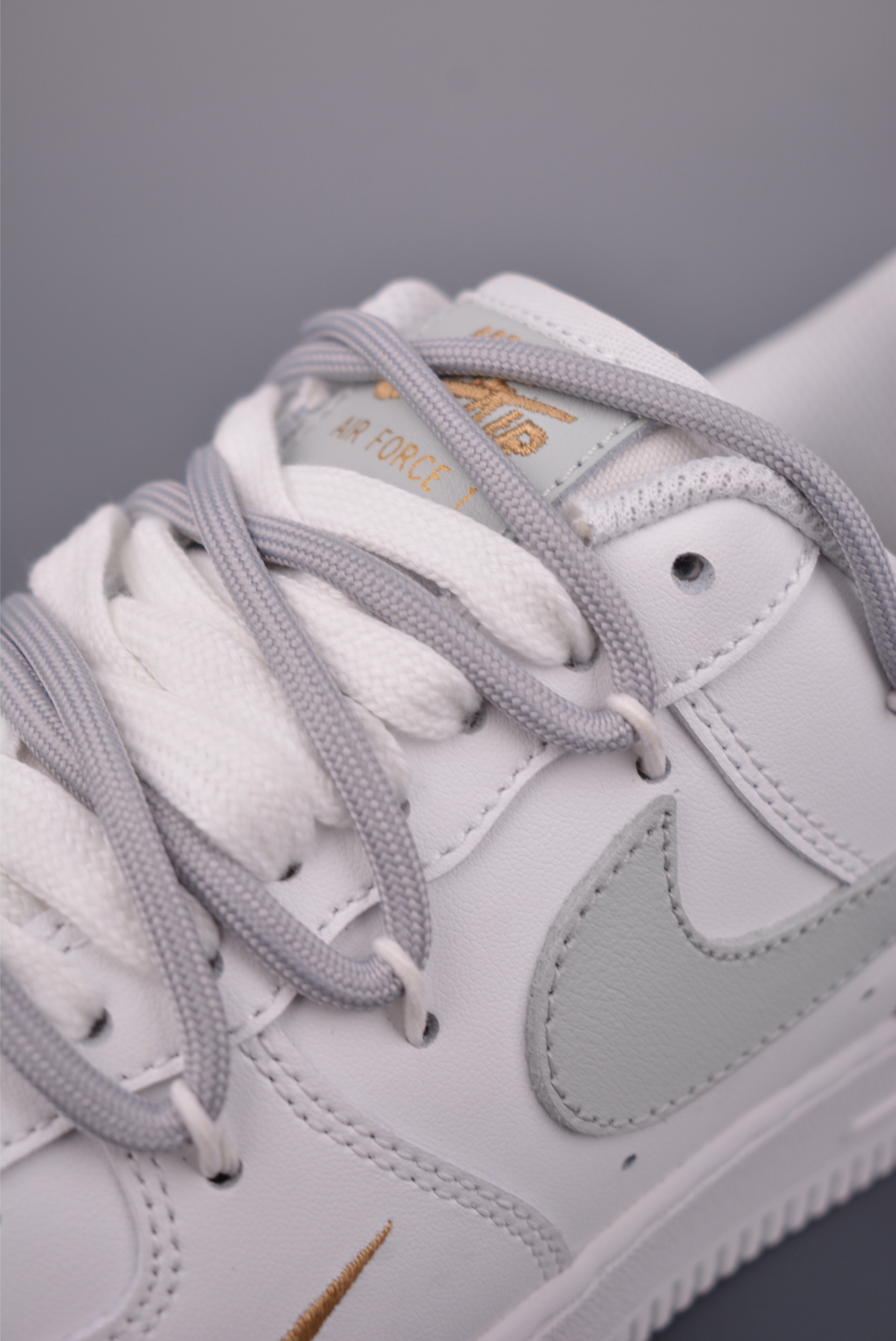 260 Nike Air Force 1 Low 白灰金解构绑带 CZ0170-106