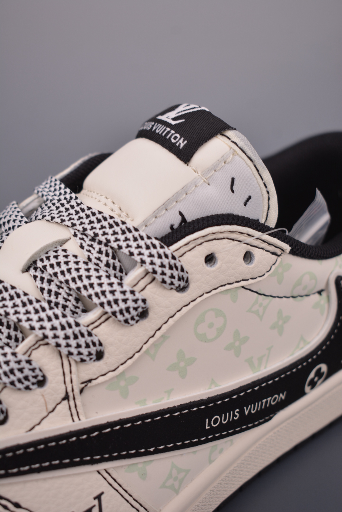 280 Fragment x Travis Scott x LV Air Jordan 1 Low 三方联名倒钩 cx5050-Y30