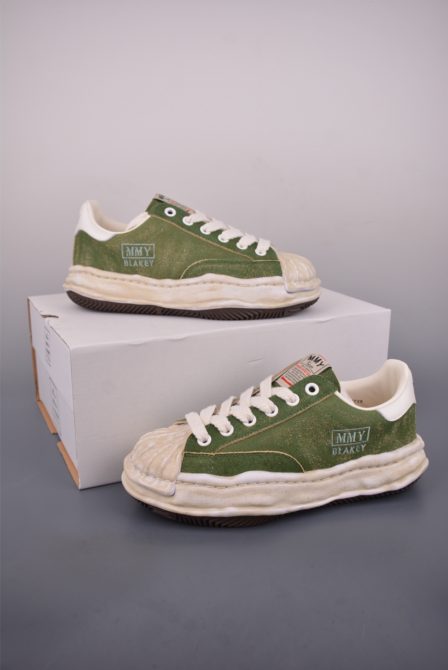 260 纯原版余文乐Madness x 三原康裕MMY/Maison MIHARA YASUHIRO Wayne Original Sole Leather Low Sneaker 变形溶解雪糕底低帮百搭休闲运动板鞋 A15FW728