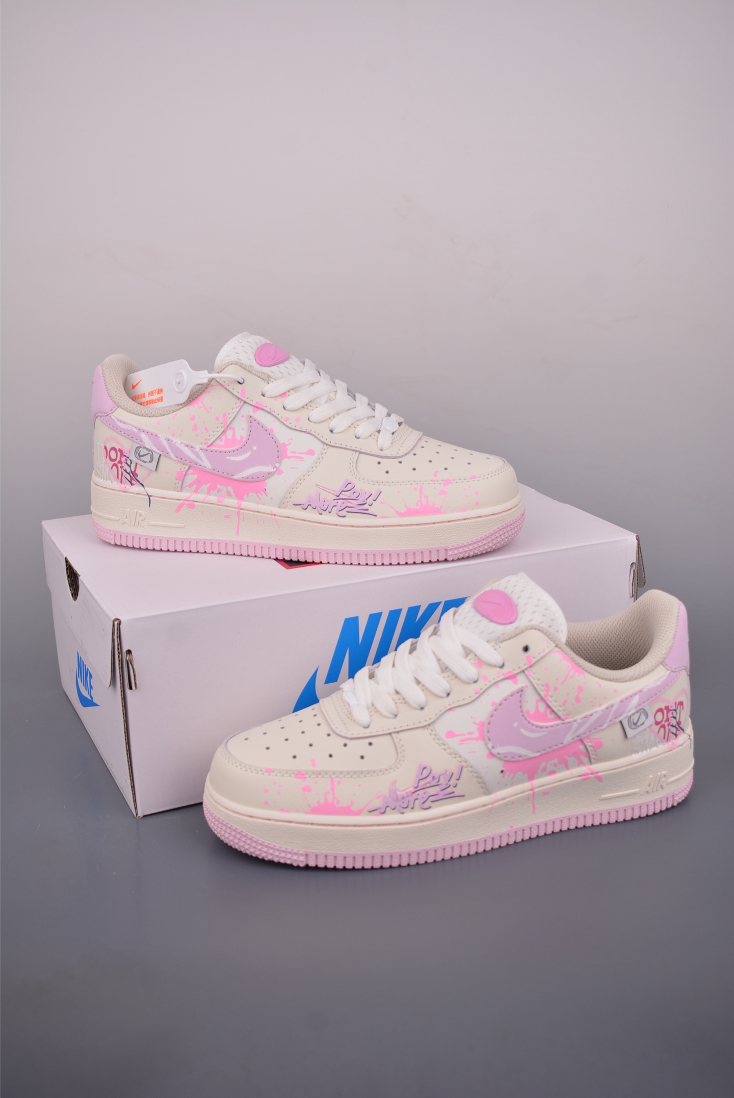 Nike Air Force 1 Low 紫粉甜绘 FB1839-122 Nike Air Force 1 Low 紫粉甜绘 FB1839-122