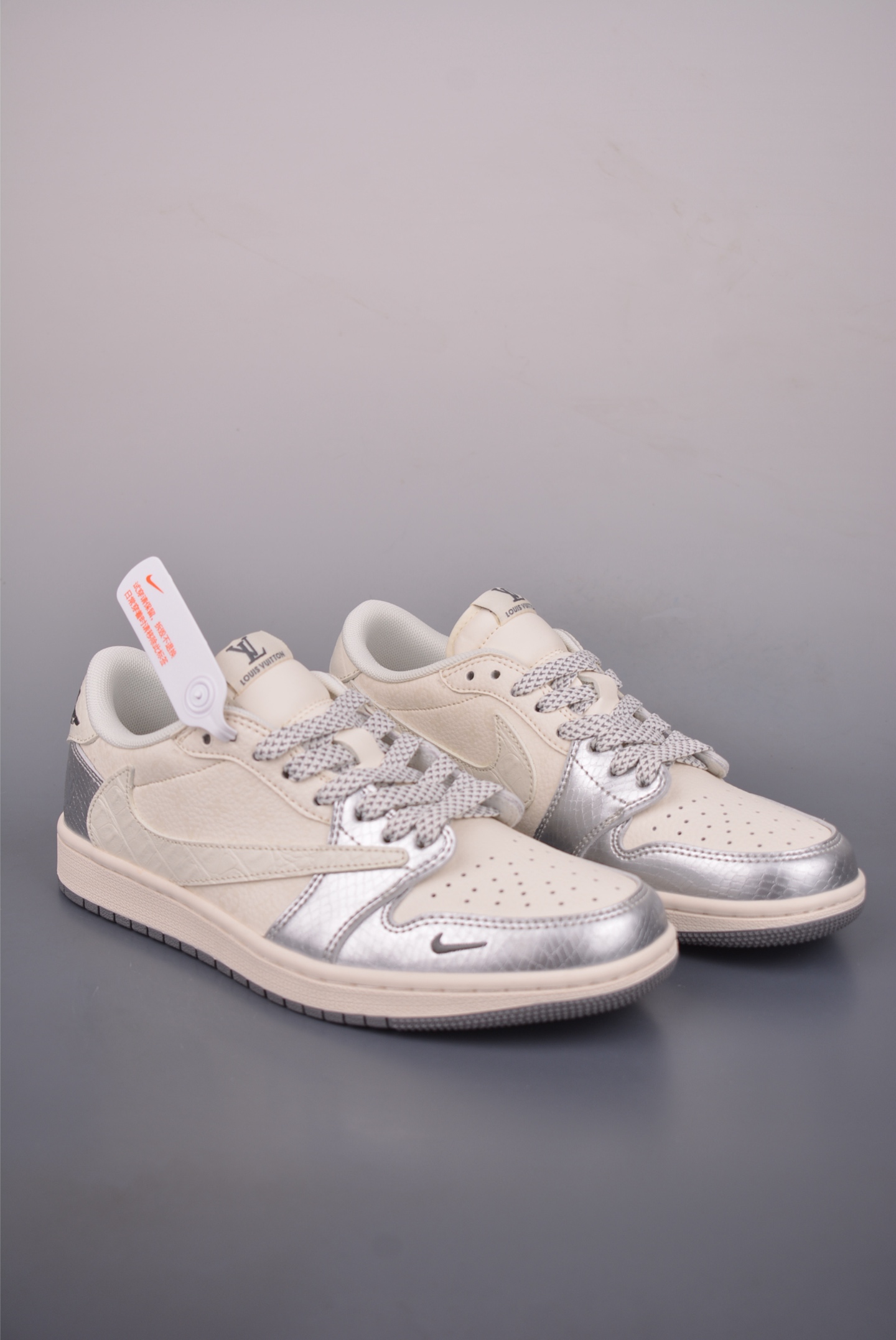 Fragment x Travis Scott x LV Air Jordan 1 Low 三方联名倒钩 XS7089-614