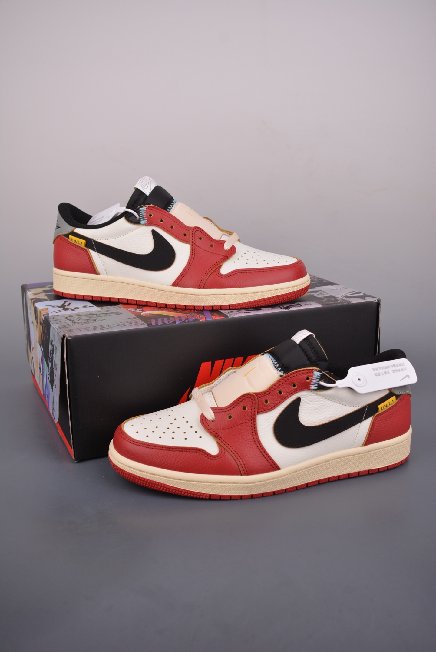 原装裸鞋级 市面最高工艺产物 Air Jordan 1 Low白红黑 HQ6998-600 原装裸鞋级 市面最高工艺产物 Air Jordan 1 Low白红黑 HQ6998-600