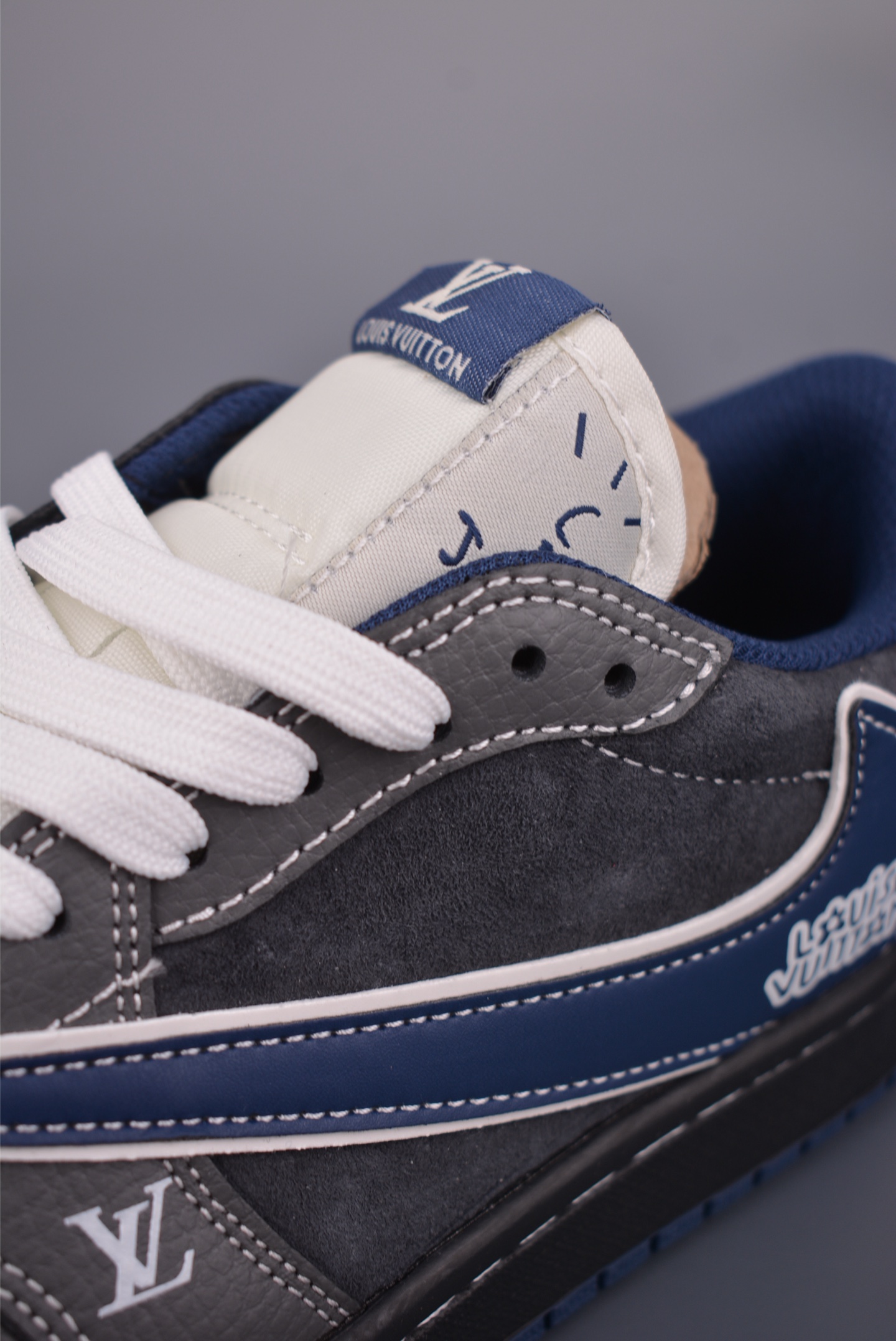 280 Fragment x Travis Scott x LV Air Jordan 1 Low 三方联名倒钩 DZ5899-024