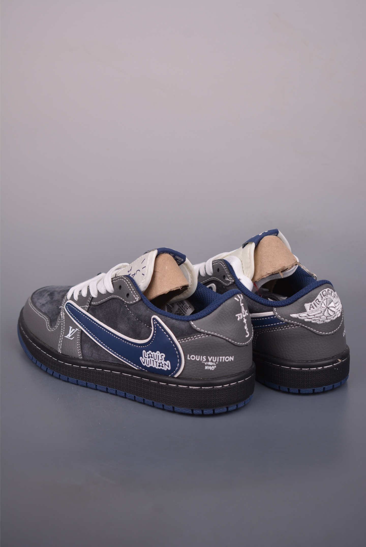 280 Fragment x Travis Scott x LV Air Jordan 1 Low 三方联名倒钩 DZ5899-024