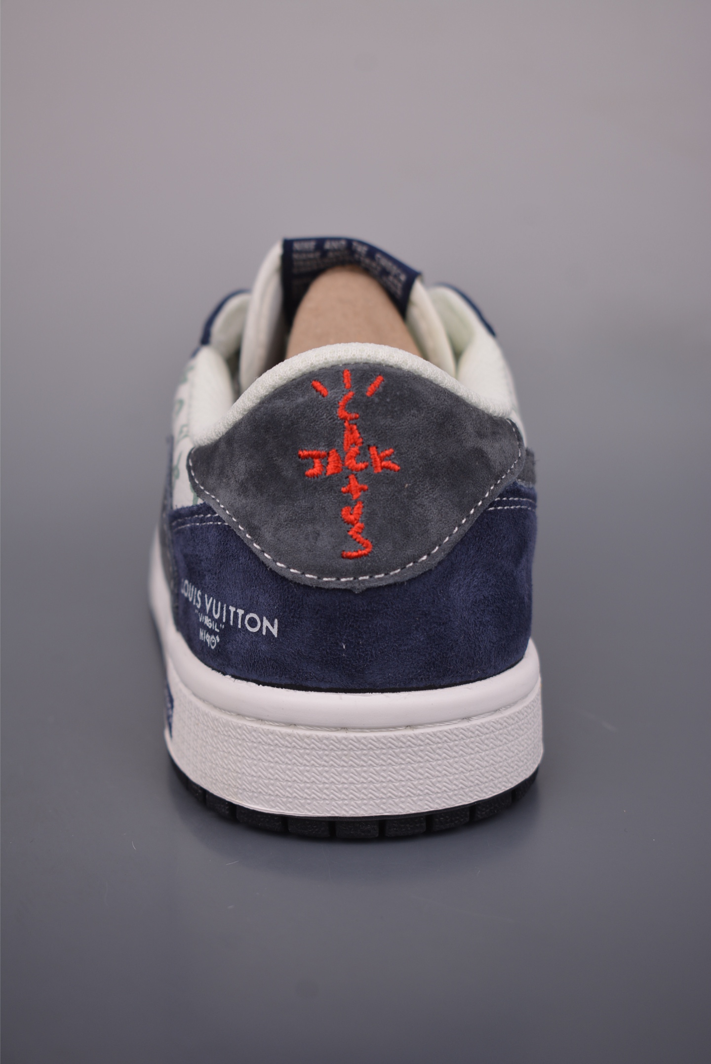 Fragment x Travis Scott x LV Air Jordan 1 Low 三方联名倒钩 DZ5899-034