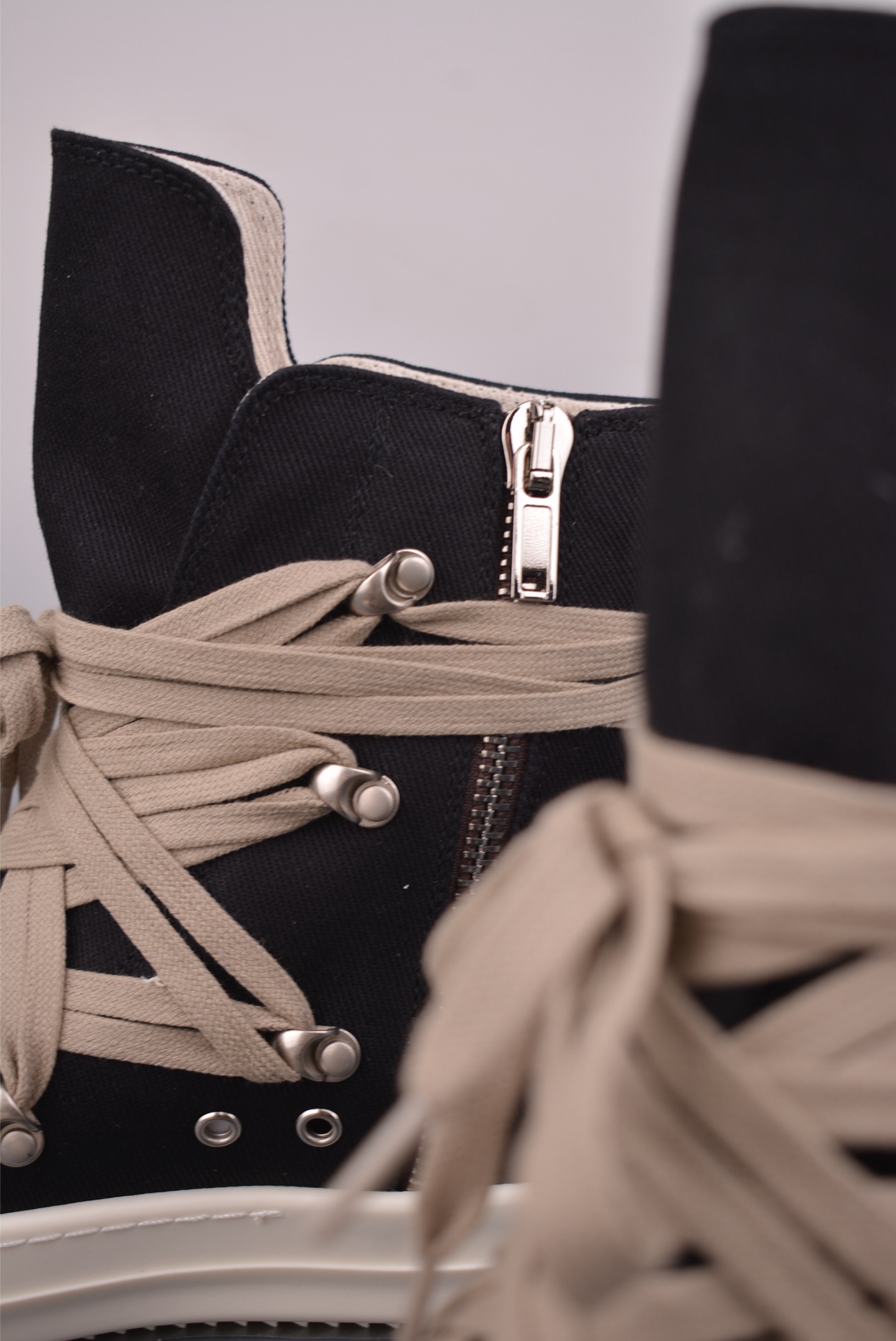 RO / Rick Owens 瑞克·欧文斯 高帮绑带布面 RU02E7809