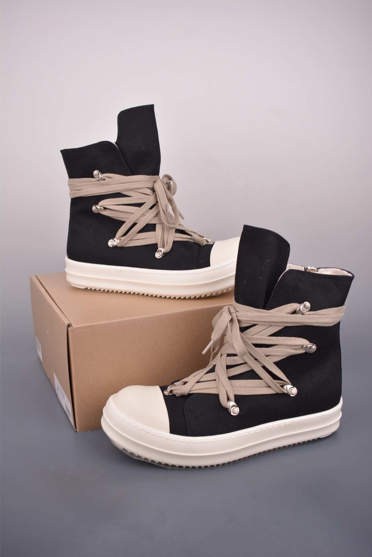 RO / Rick Owens 瑞克·欧文斯 高帮绑带布面 RU02E7809