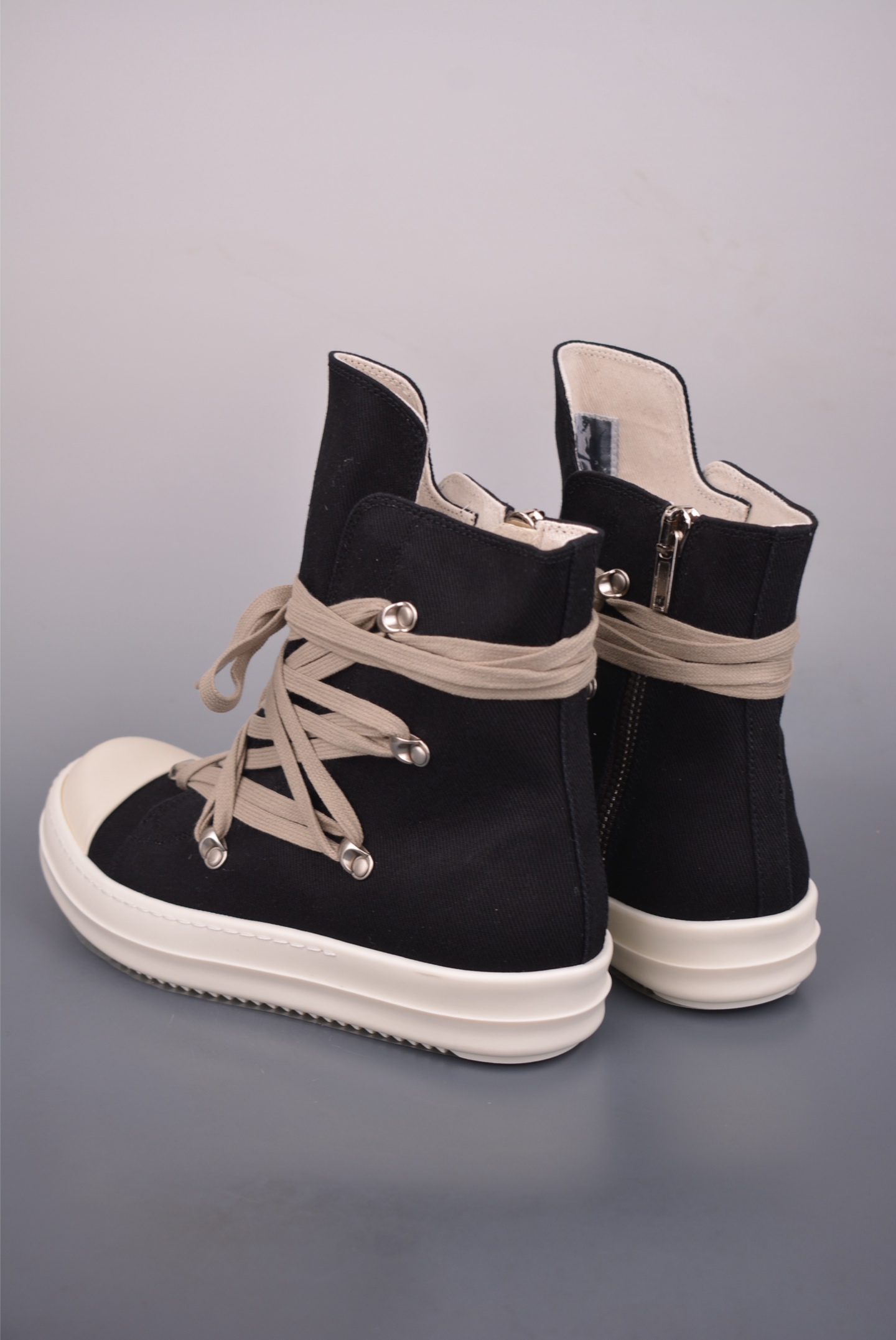 RO / Rick Owens 瑞克·欧文斯 高帮绑带布面 RU02E7809