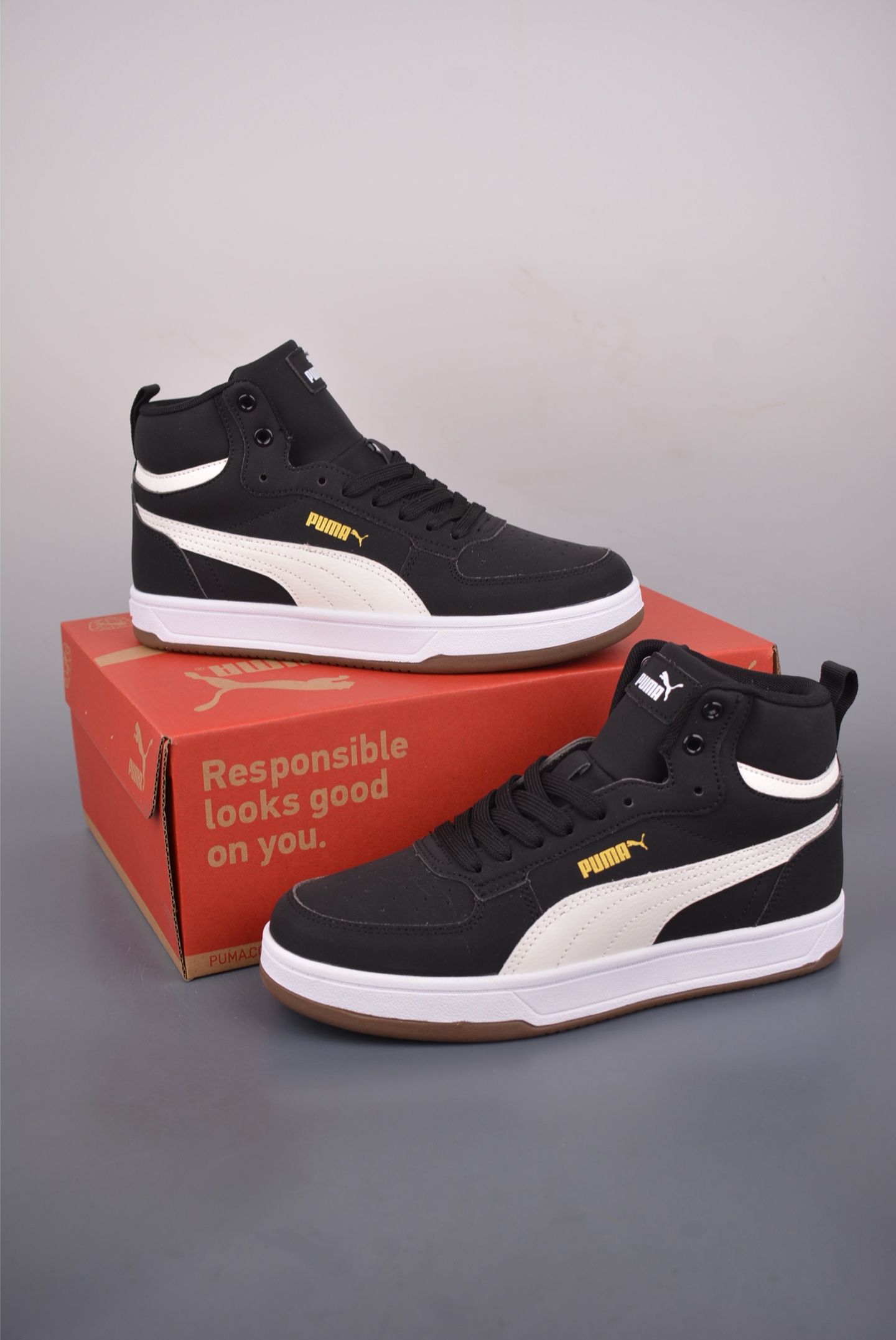 Puma Caven 2.0 Retro Club 彪马 中邦防滑耐磨低帮德训板鞋 394666-012