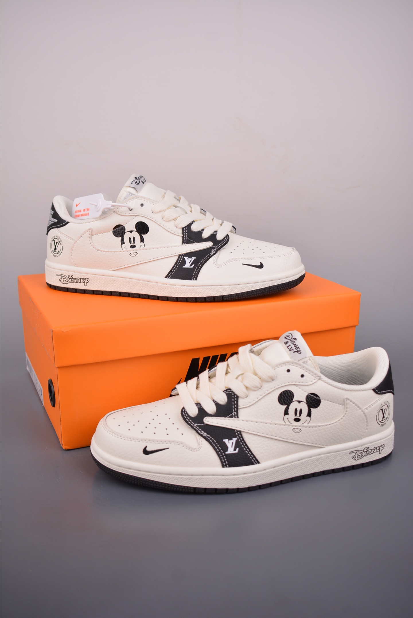 280 Fragment x Travis Scott x LV Air Jordan 1 Low 三方联名倒钩 DZ2688-003