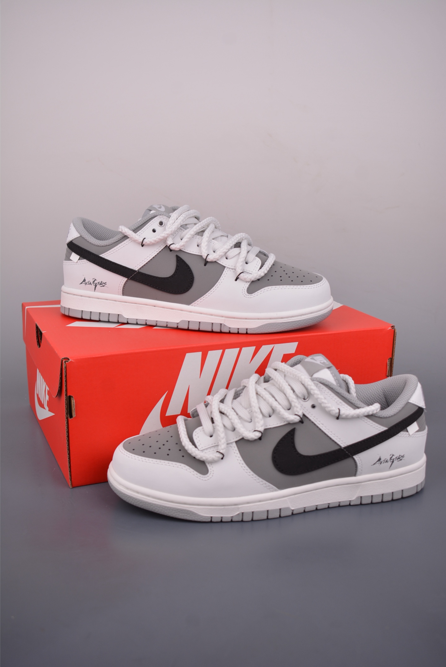 280 Nike SB Dunk Low 灰白解构绑带联名 WG0510-061