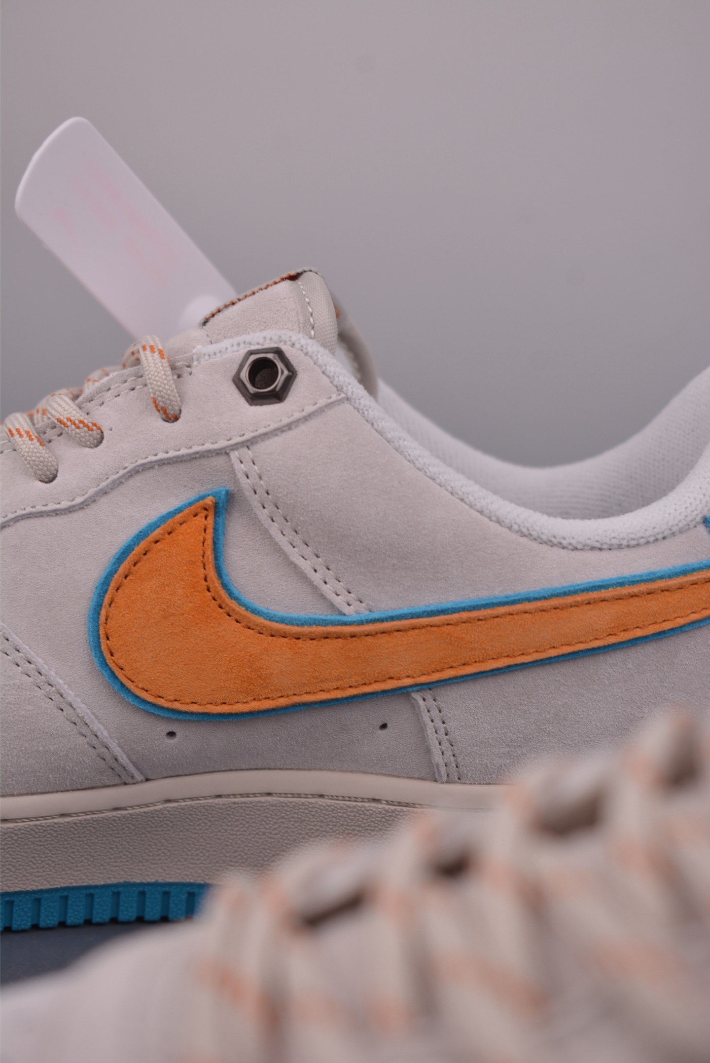 200 Nike Air Force 1 Low 麂皮蓝橙 DY9867-108