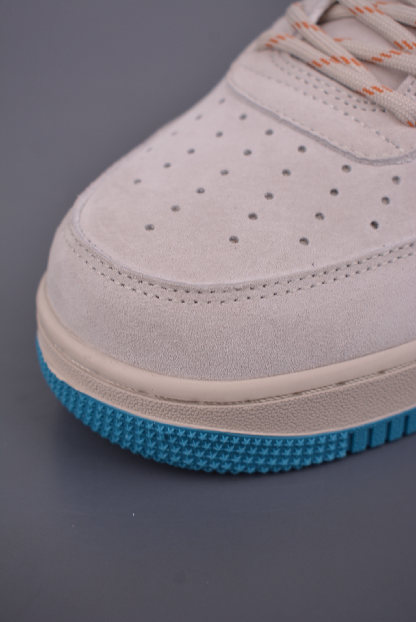 200 Nike Air Force 1 Low 麂皮蓝橙 DY9867-108