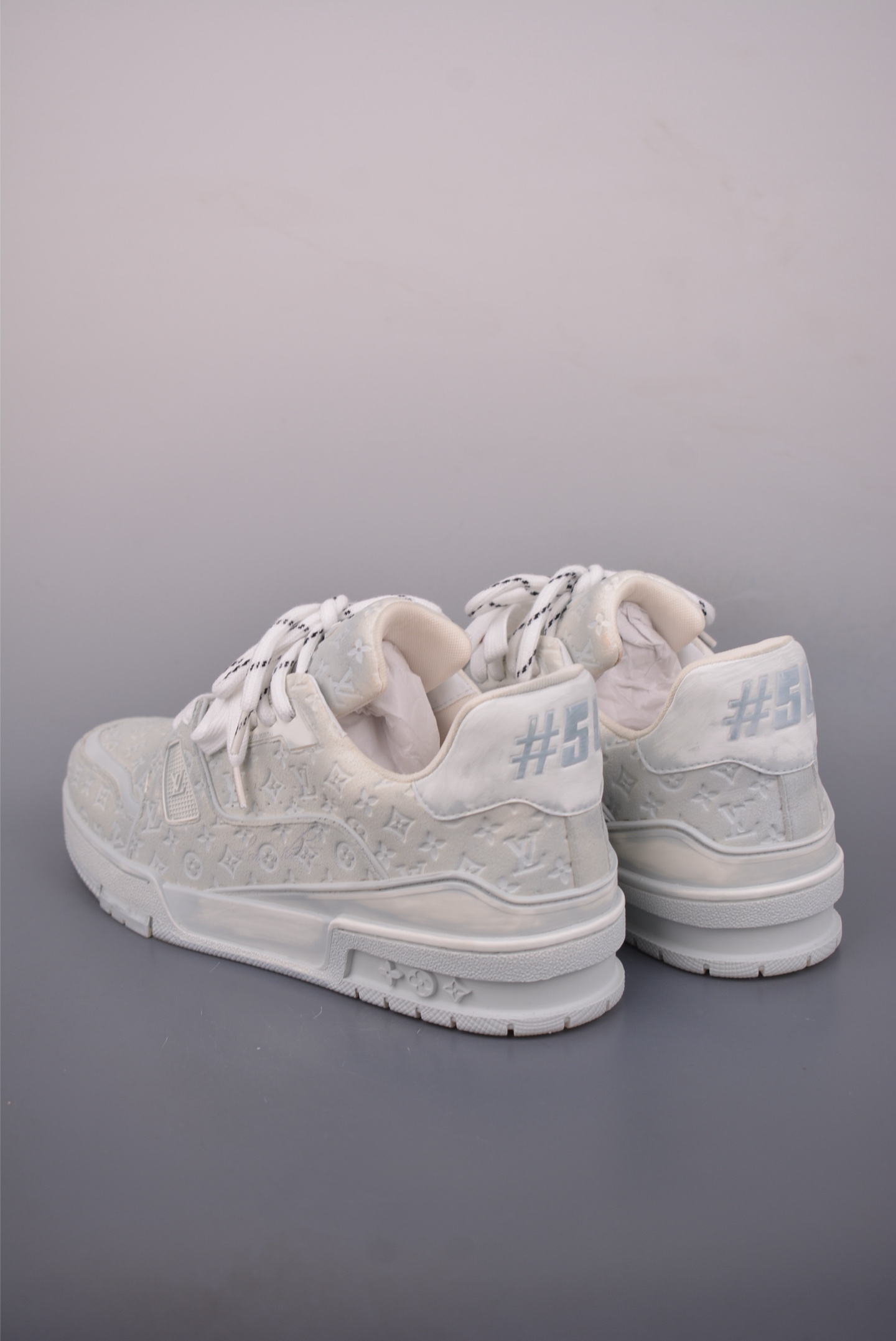 550 Tyler x Louis Vuitt水洗板鞋系列 路易威登 LV Trainer 联名款 低帮休闲板鞋