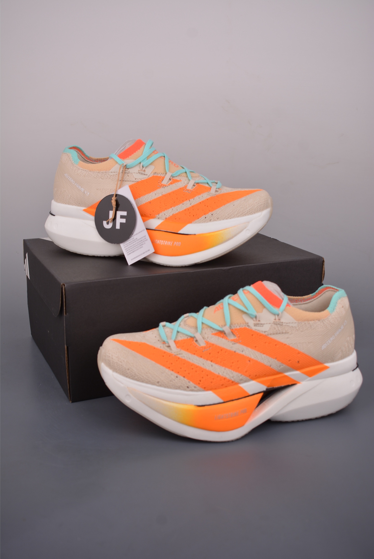 210 AdidAdizero Prime X 3.0 Strung 真碳板 阿迪防滑耐磨舒适跑步鞋 JQ0616