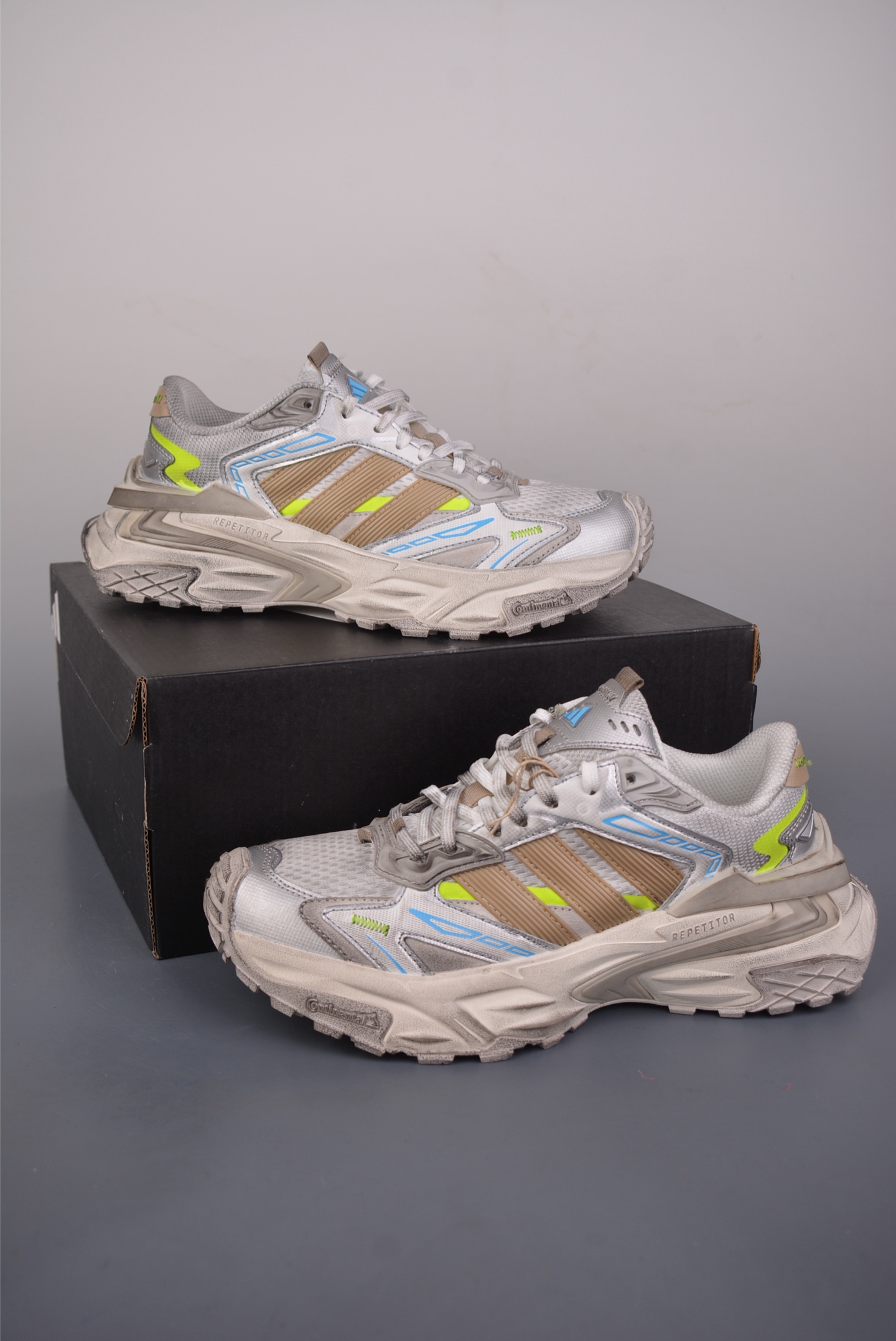 210 AdidXLG StoEdge 手工做旧 阿迪复古透气休闲运动鞋 JQ1667